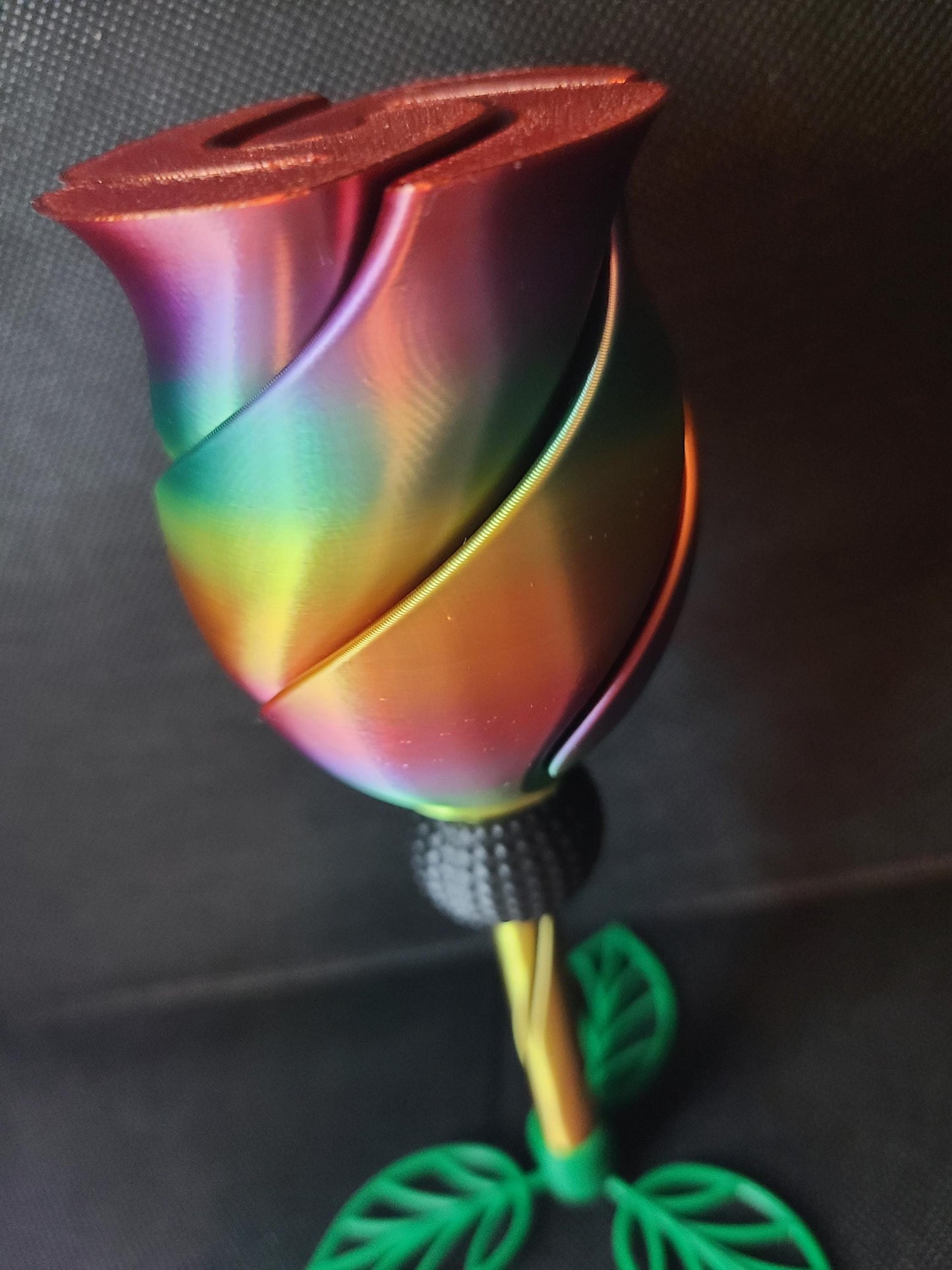 Twisted Rose Articulated Fidget Toy Large Mini Sizes Valentines Day Love Gift