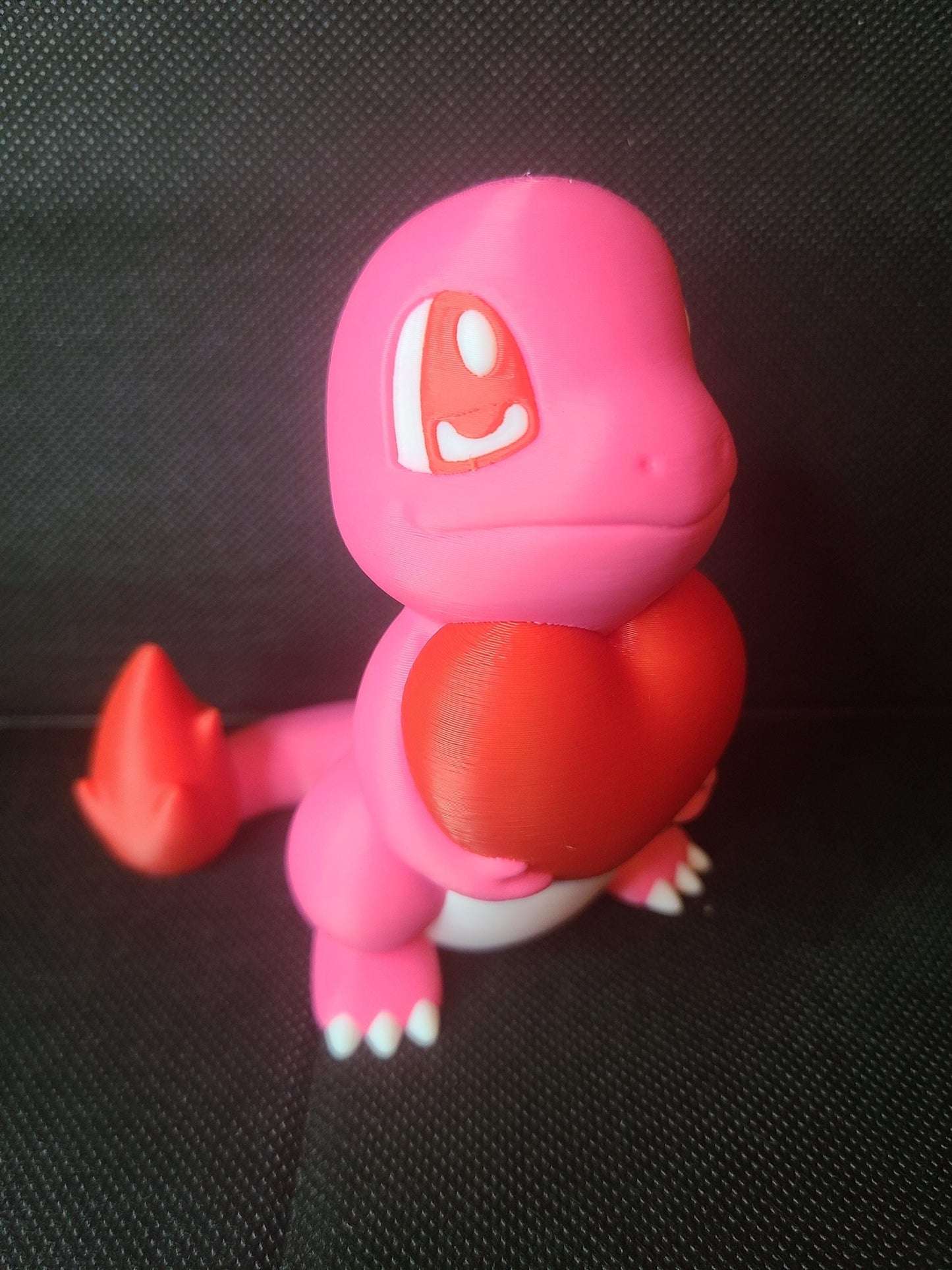 Valentine's Day Rose Heart Love Charmander Figure Fanart Pokemon 3d Printed Retro Holiday Decor