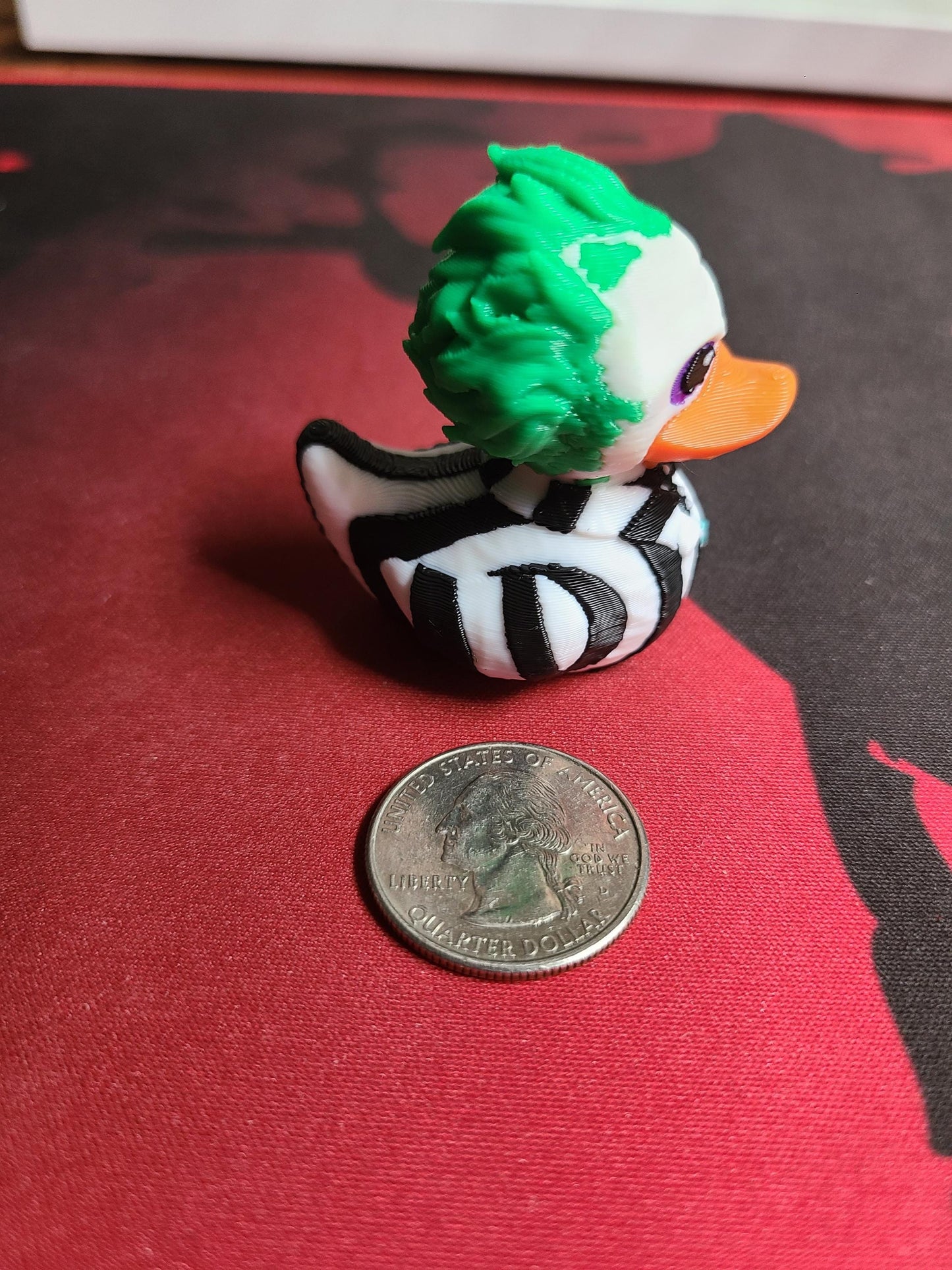 BeetleJuice Duck Tim Burton 3D Printed Mini Small Large Size Jeep Duck Plastic Highly Detailed Halloween Horror