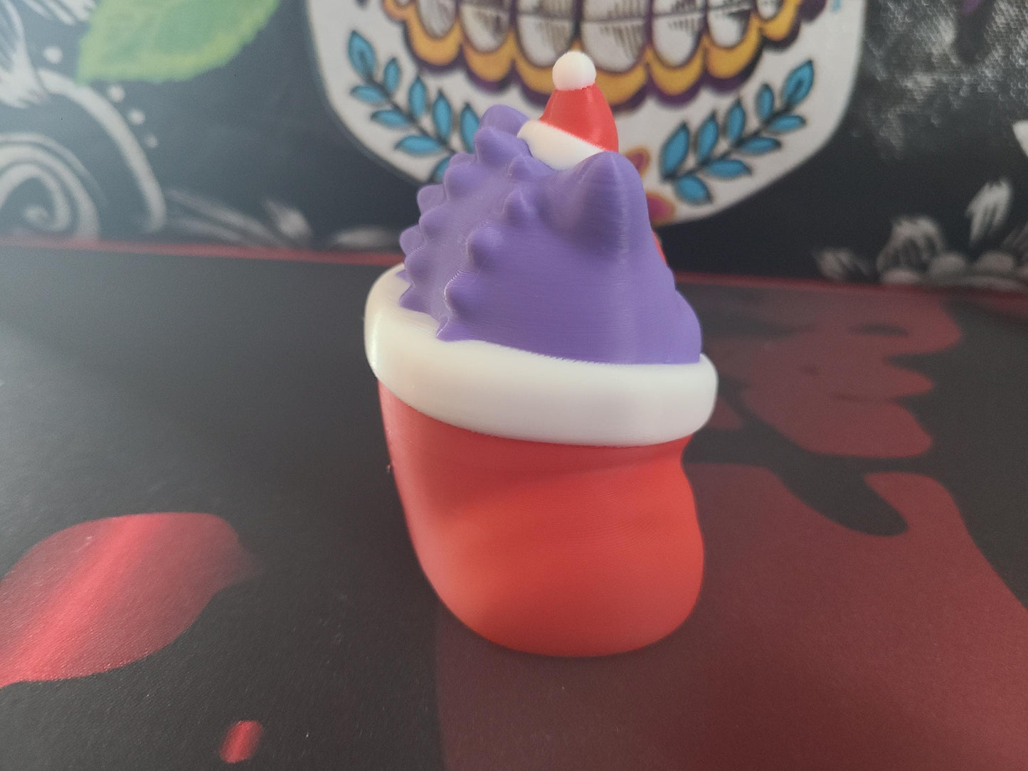 Christmas Hat Gengar Stocking Figure Pokemon 4 inches tall retro Nintendo Pikachu