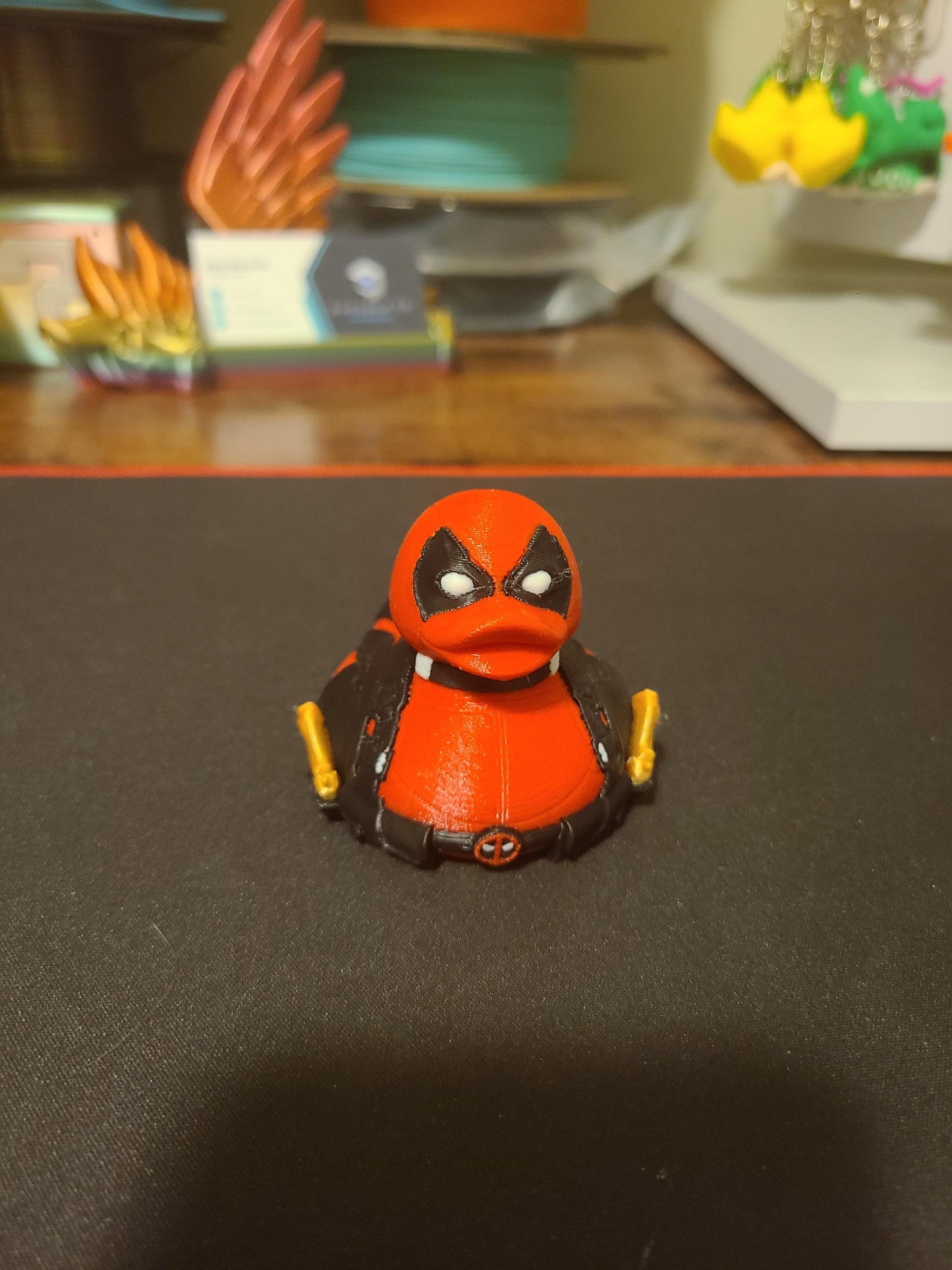 Deadpool Duck 3D Printed Large Small Mini Sizes Jeep Duck Plastic Highly Detailed