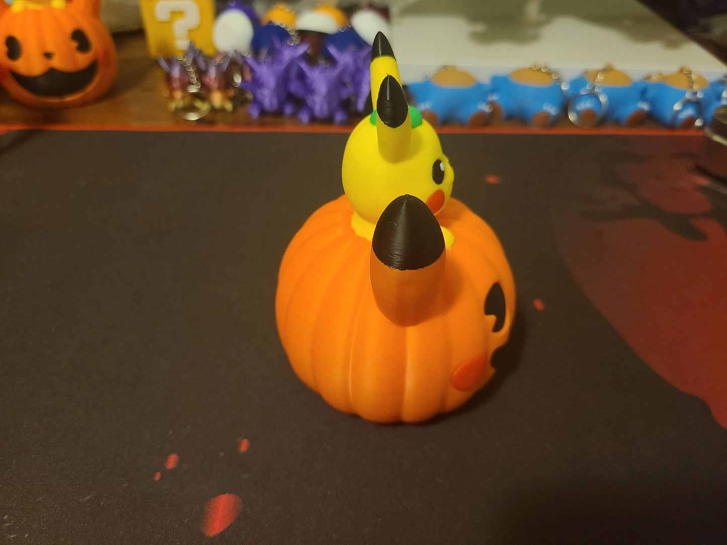 Halloween Pumpkin Pikachu Figure Fanart Pokemon 3d Printed Retro Holiday Decor