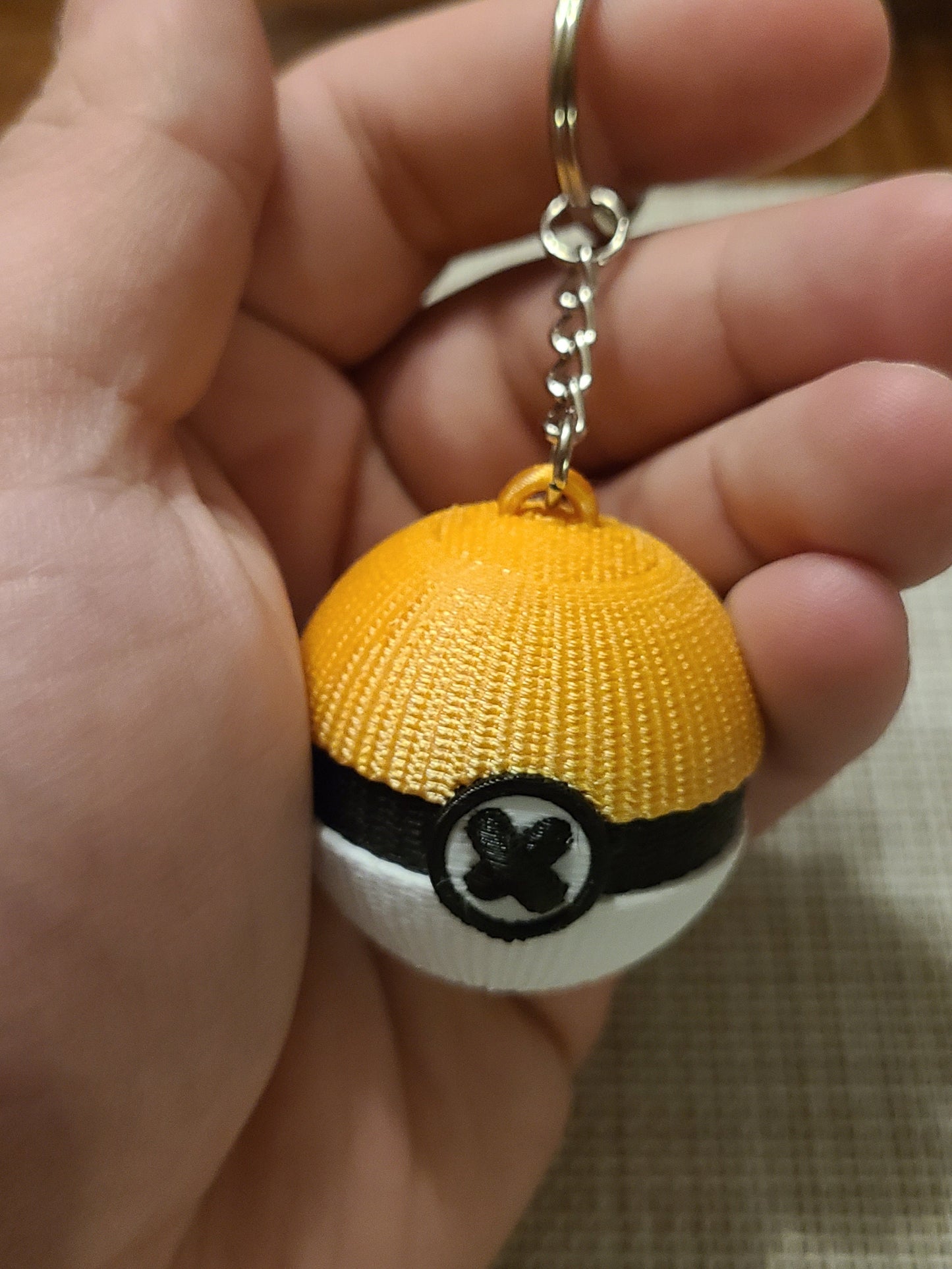 Pokémon Knitted Pokeball 3D Printed Keychain Retro Party Favor Pikachu Classic Nintendo