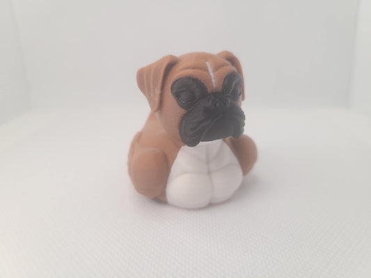Boxer Duck 3D Printed Fanart Mini Size Loyal Dog Cute Caine Gift Pet Animal