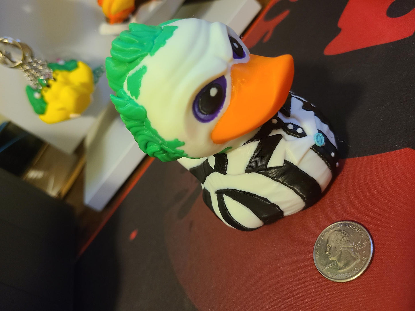 BeetleJuice Duck Tim Burton 3D Printed Mini Small Large Size Jeep Duck Plastic Highly Detailed Halloween Horror