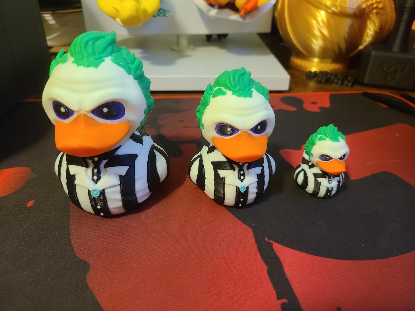 BeetleJuice Duck Tim Burton 3D Printed Mini Small Large Size Jeep Duck Plastic Highly Detailed Halloween Horror