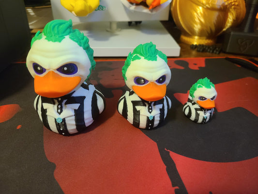BeetleJuice Duck Tim Burton 3D Printed Mini Small Large Size Jeep Duck Plastic Highly Detailed Halloween Horror