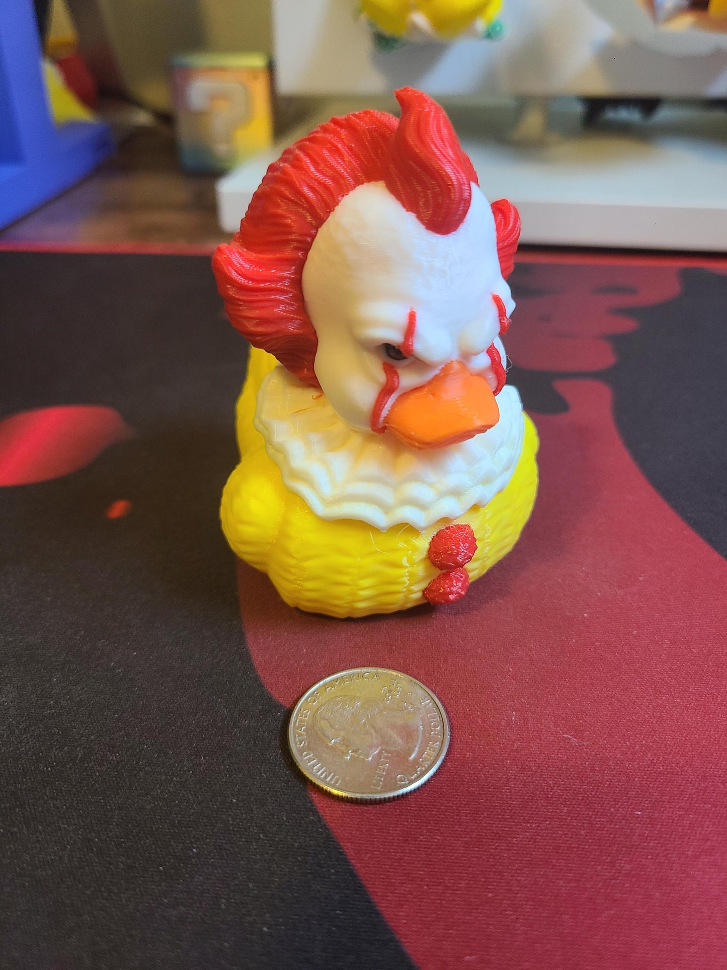 Pennywise IT Halloween 3D Printed Mini Small Large Size Jeep Duck Plastic Highly Detailed Horror