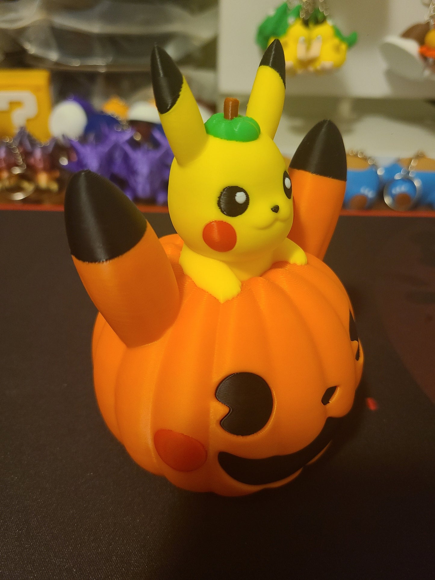 Halloween Pumpkin Pikachu Figure Fanart Pokemon 3d Printed Retro Holiday Decor