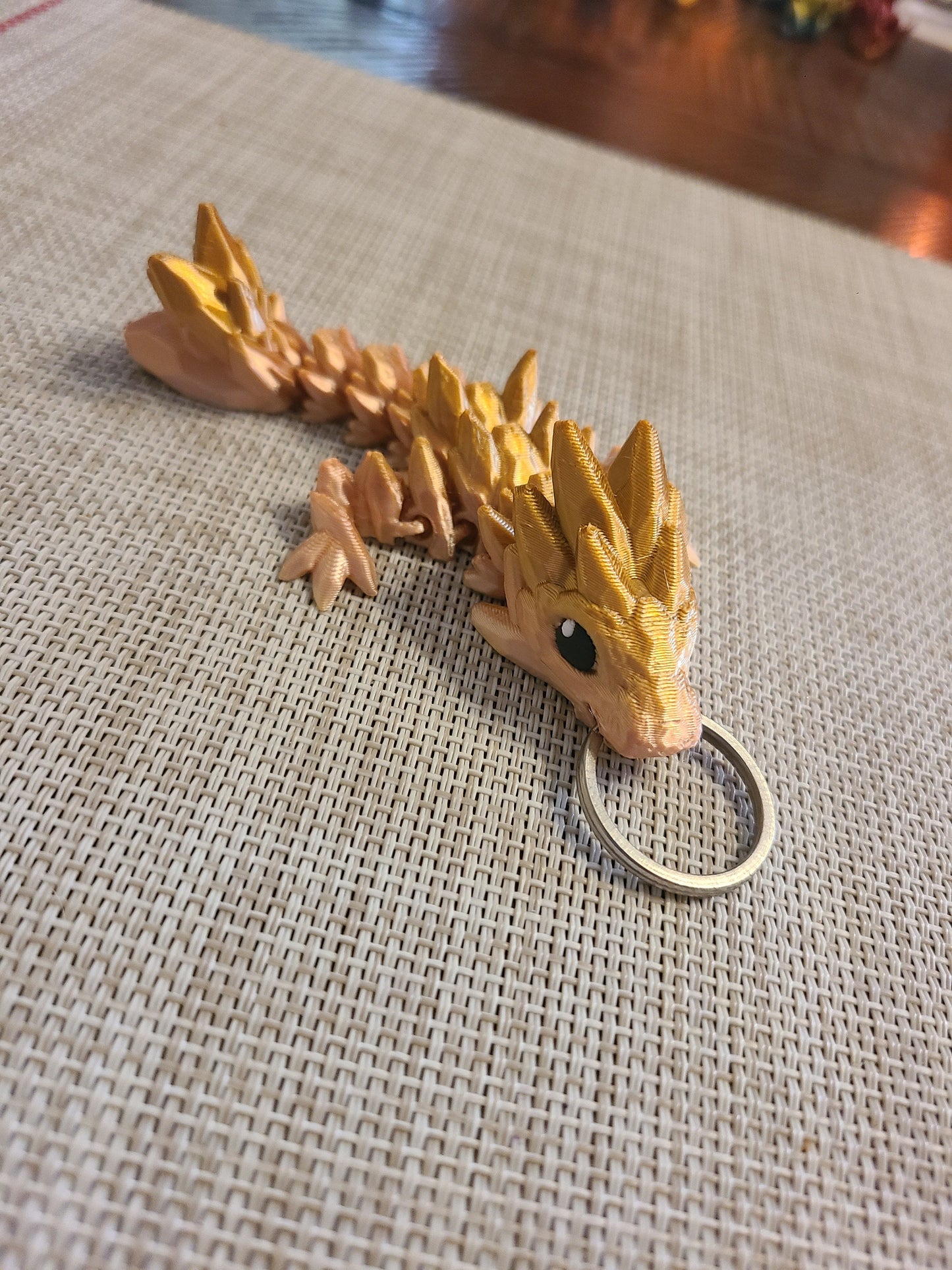 Articulated Gemstone Baby Dragon Keychain Cute Toy Kids Party Favor