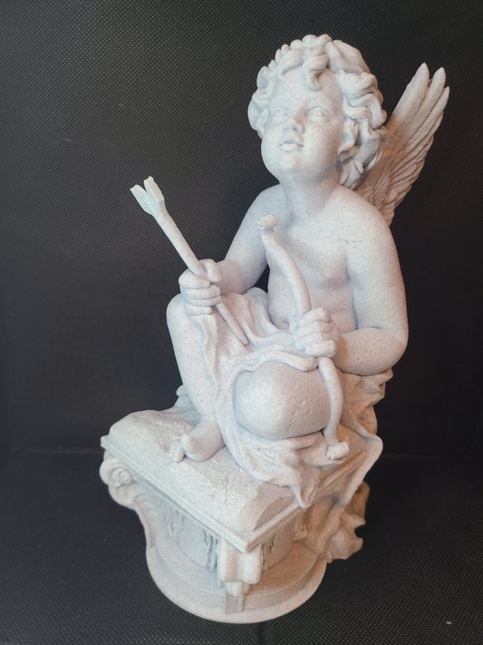 Cupid Saint Valentine Marble Color 3D Printed Statue Figure Figurine Valentines Day Gift