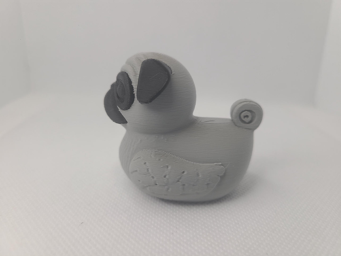 Pug Duck 3D Print Mini Size Dog Cute Caine Gift Pet Animal Puppy Cruise Duck