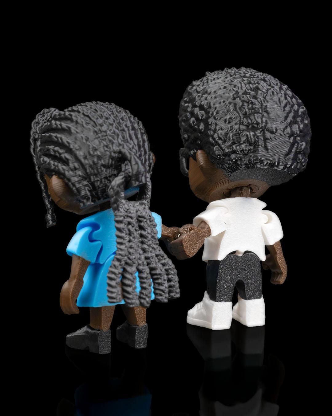 Custom Couple Avatars Figurines Colored 3D Printed Statue Figure Figurine Valentines Day Gift Wedding Gift Anniversary Gift