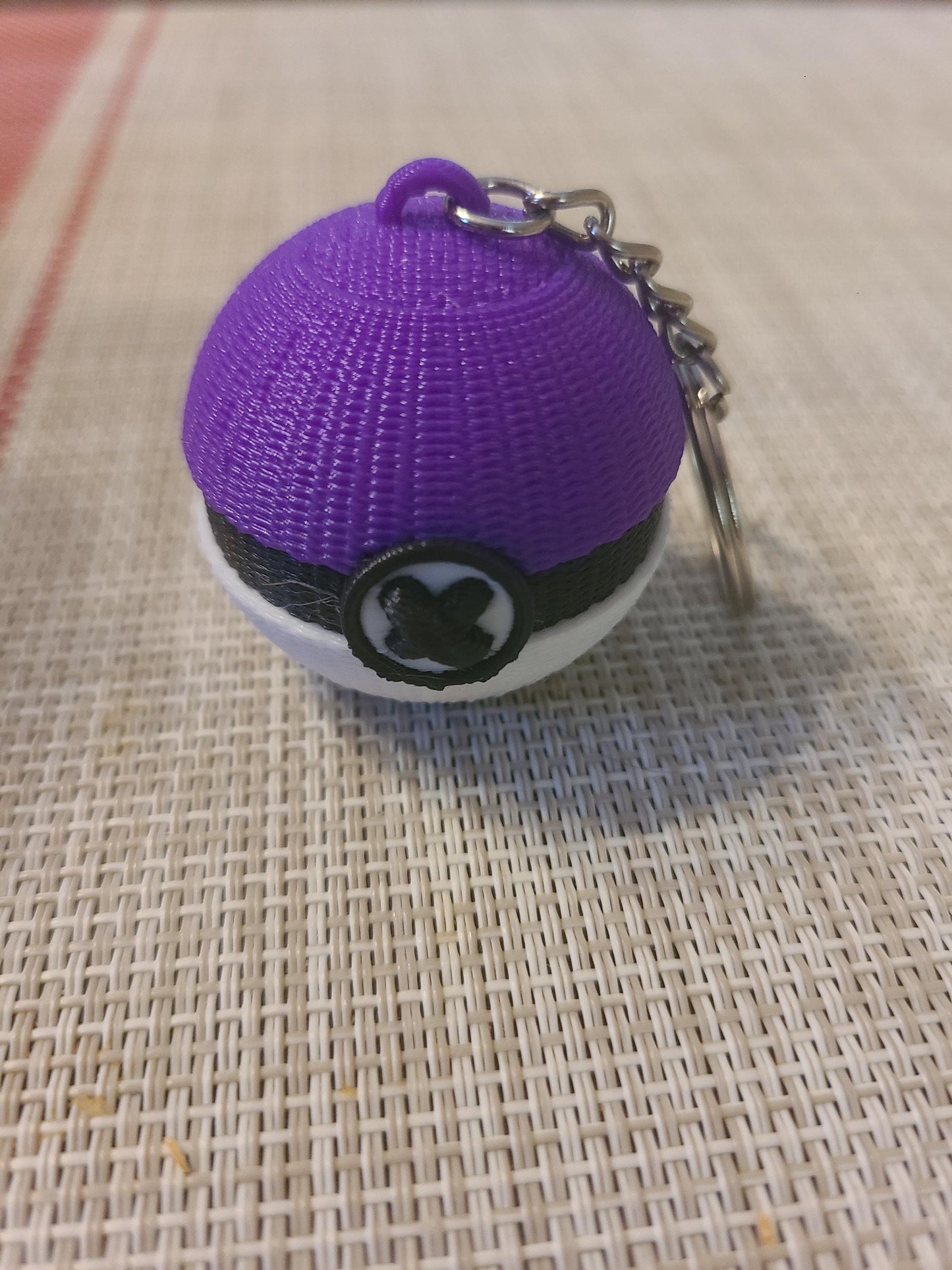 Pokémon Knitted Pokeball 3D Printed Keychain Retro Party Favor Pikachu Classic Nintendo