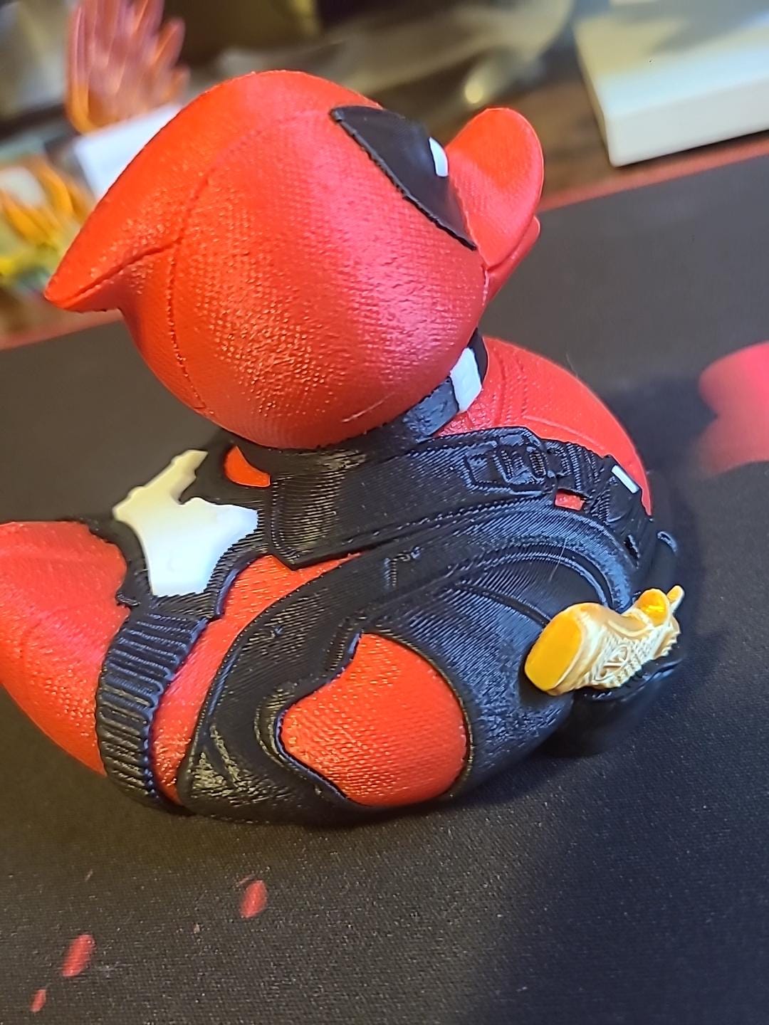 Deadpool Duck 3D Printed Large Small Mini Sizes Jeep Duck Plastic Highly Detailed