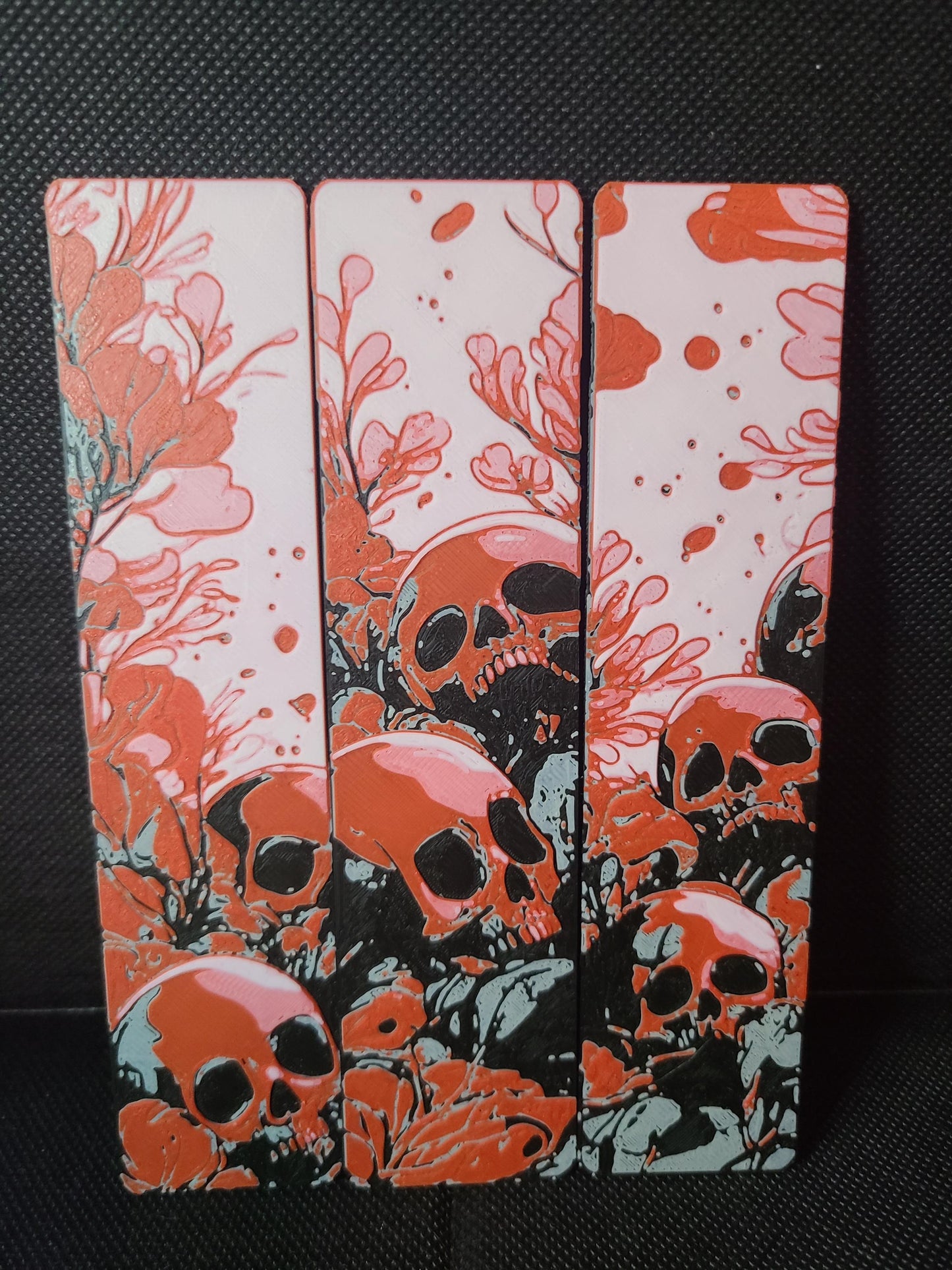 Skull Graveyard Bookmarks Set Of 3 Custom Colors Children's Books Gift Kids Party Favor Birthday Gift Bookworm