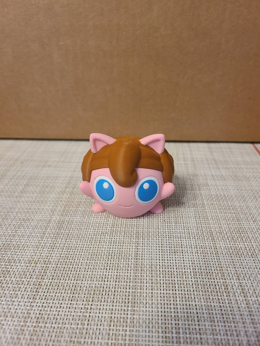 Leia Starwars Jigglypuff Figure Pokemon 2 inches tall retro Nintendo Mew Two Darthvader