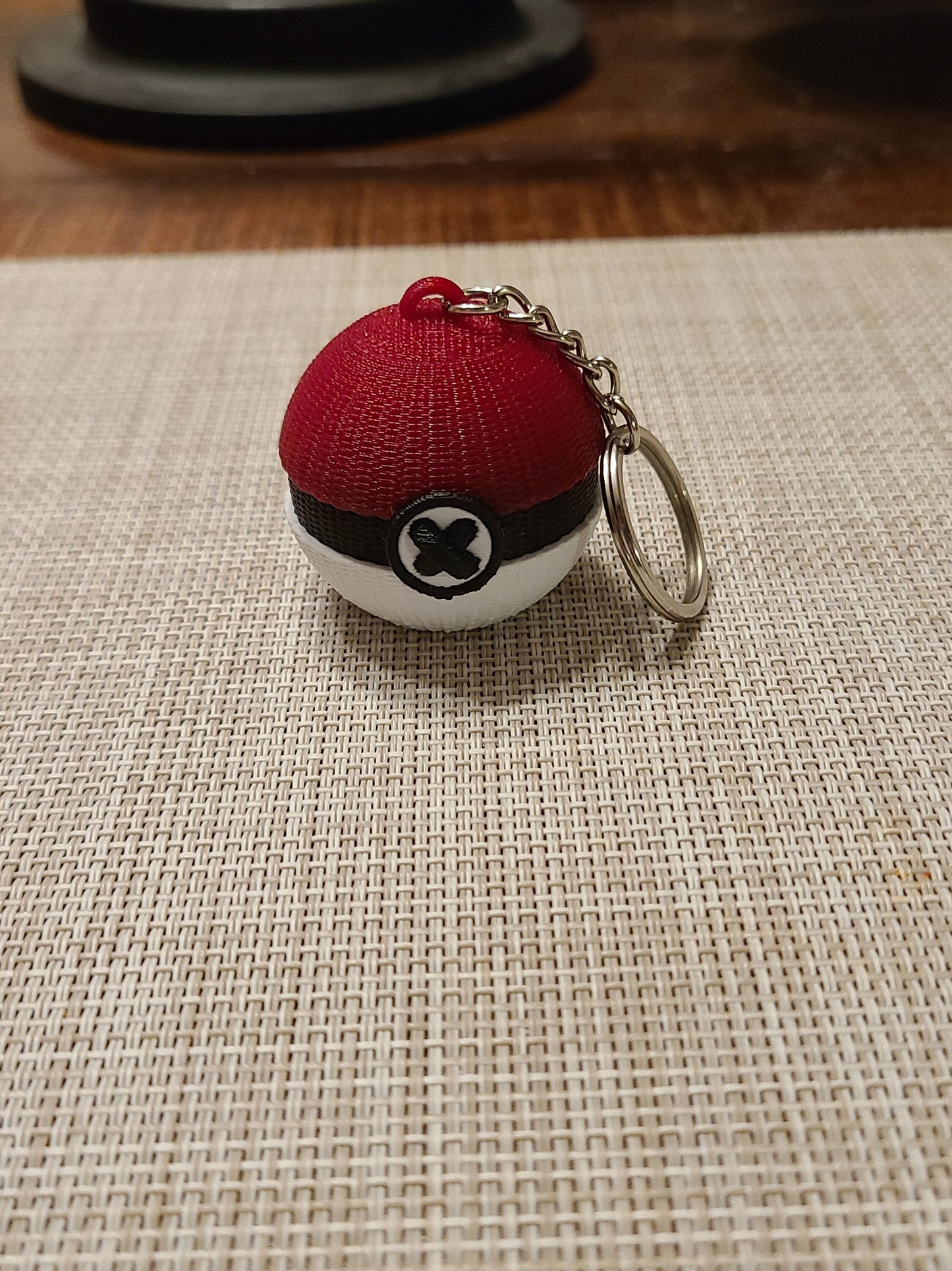 Pokémon Knitted Pokeball 3D Printed Keychain Retro Party Favor Pikachu Classic Nintendo