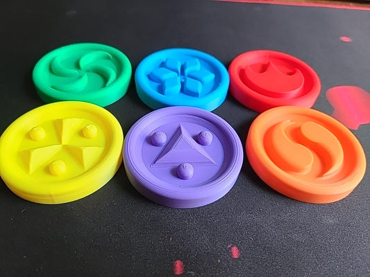 Legend of Zelda Ocarina of Time 3D Printed Sage Medallions Set Large Small