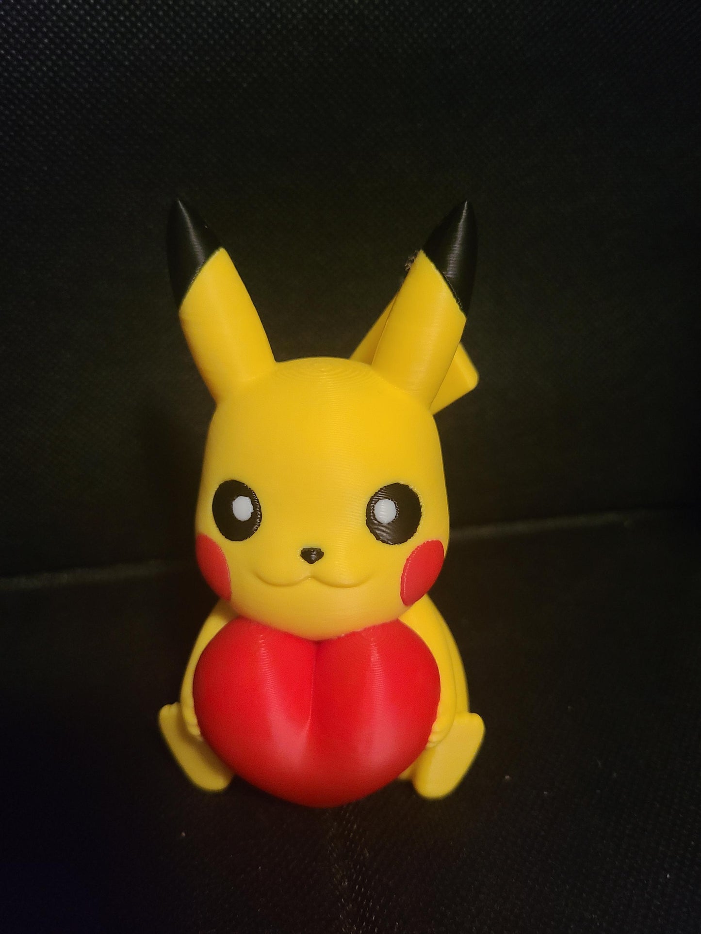 Valentine's Day Rose Heart Love Pikachu Figure Fanart Pokemon 3d Printed Retro Holiday Decor