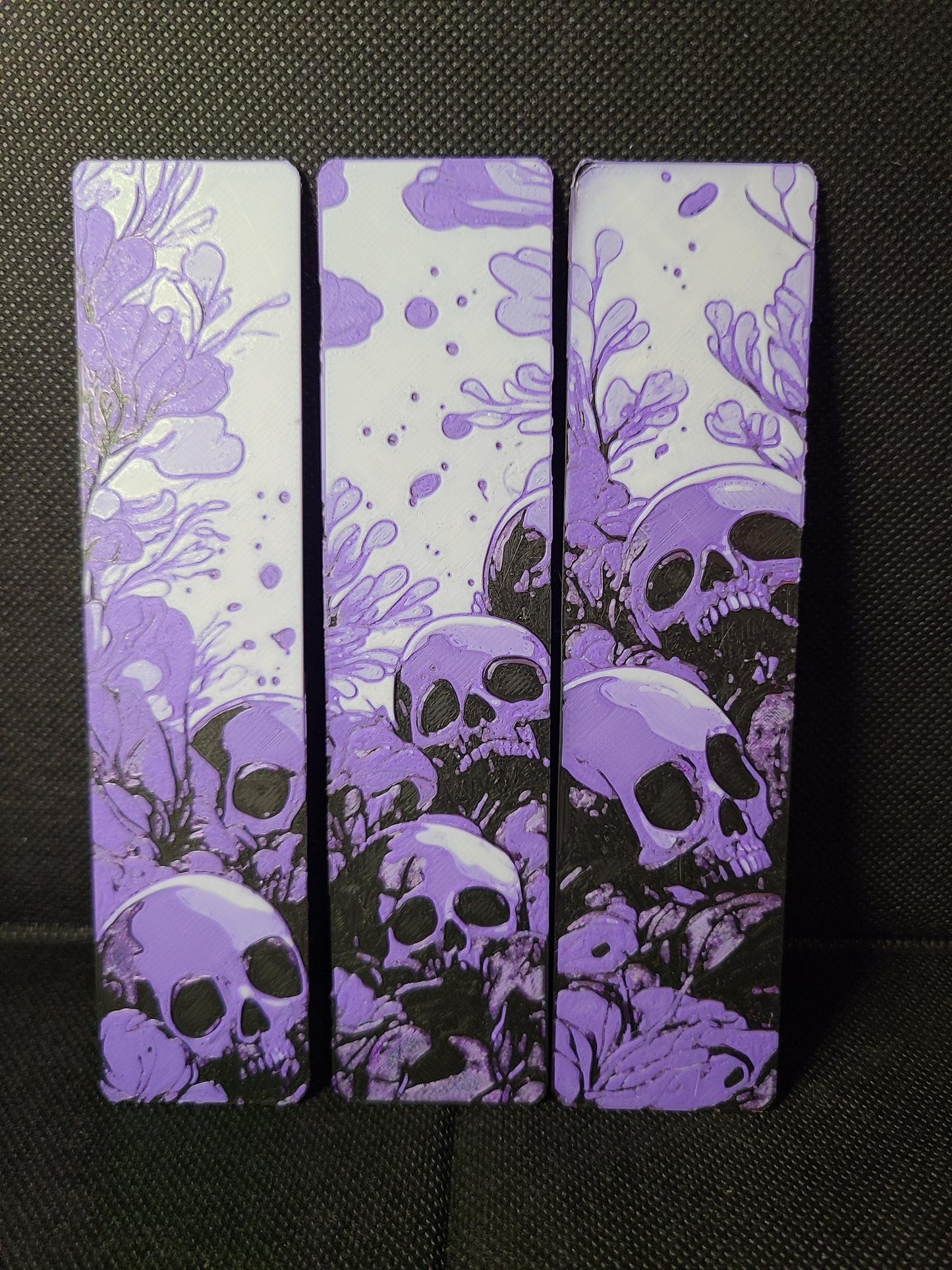 Skull Graveyard Bookmarks Set Of 3 Custom Colors Children's Books Gift Kids Party Favor Birthday Gift Bookworm
