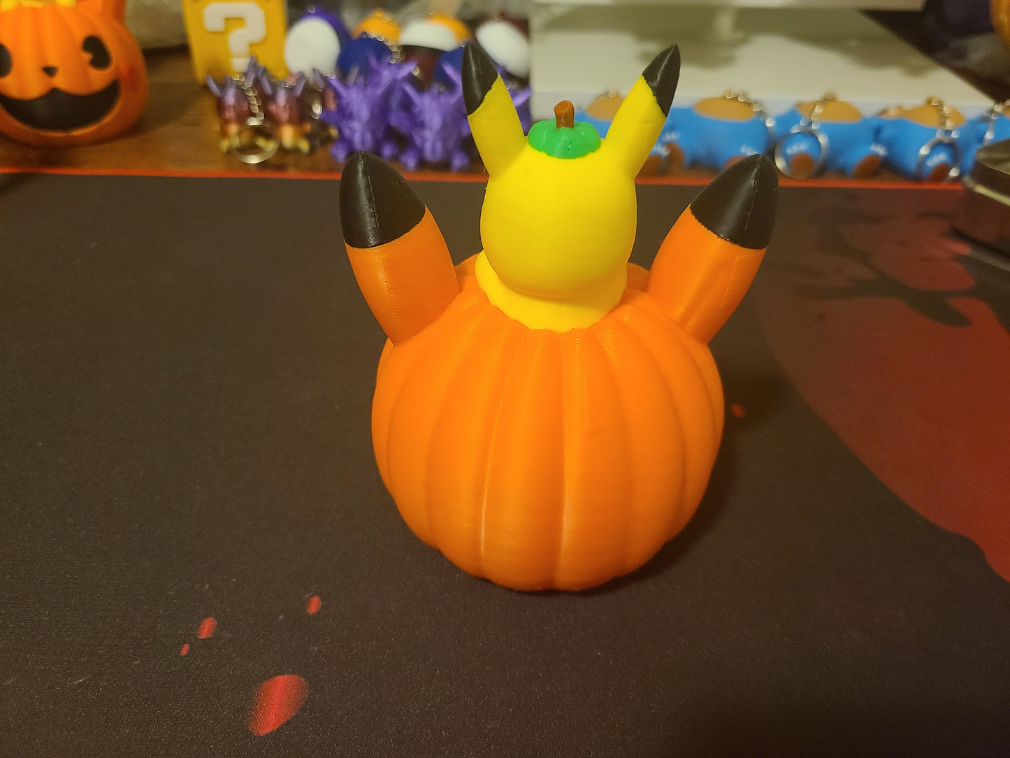 Halloween Pumpkin Pikachu Figure Fanart Pokemon 3d Printed Retro Holiday Decor
