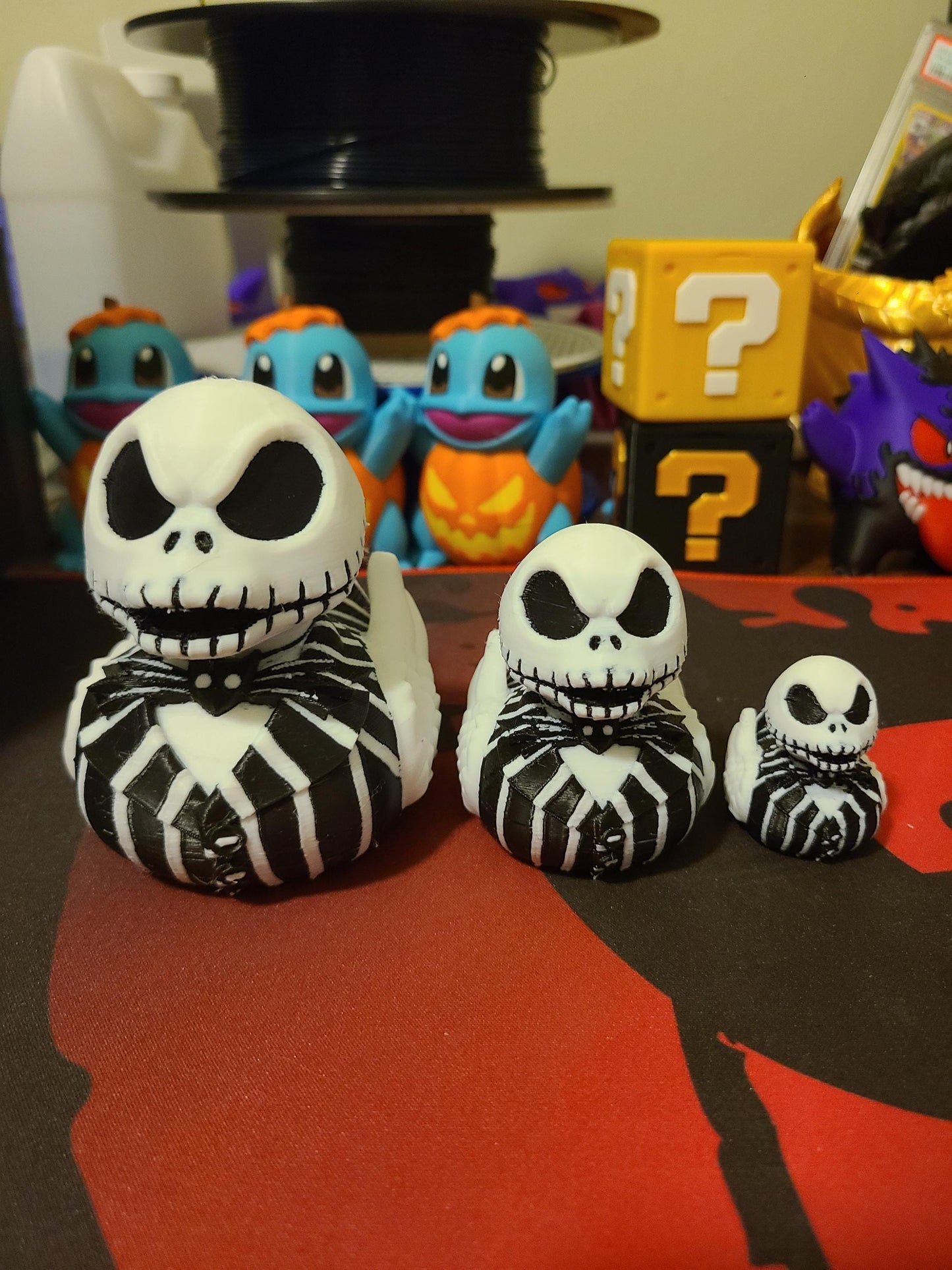 Jack Skellington Nightmare before Christmas 3D Printed Mini Small Large Size Jeep Duck Plastic Highly Detailed Halloween Horror