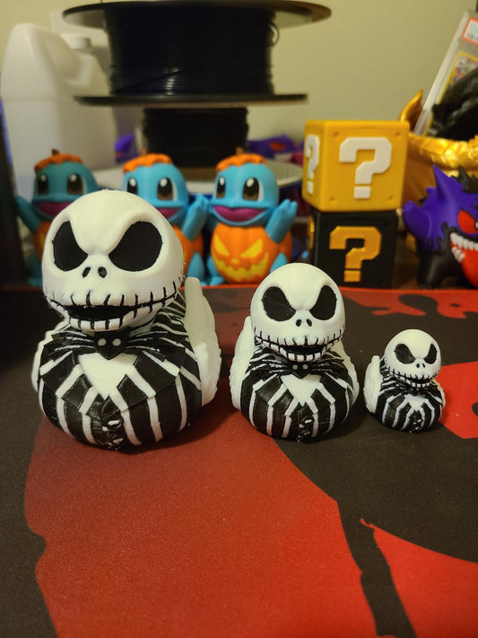 Jack Skellington Nightmare before Christmas 3D Printed Mini Small Large Size Jeep Duck Plastic Highly Detailed Halloween Horror