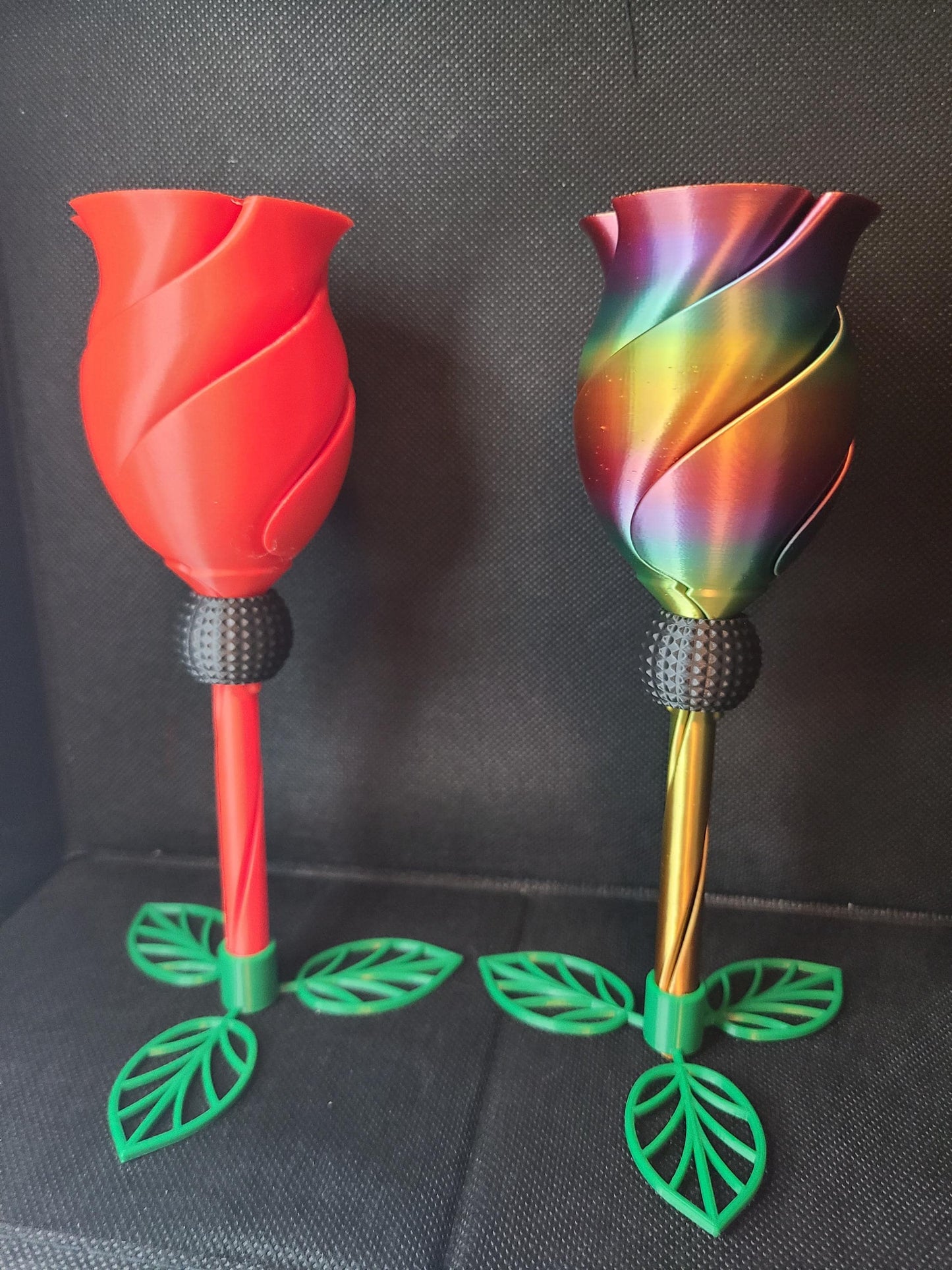 Twisted Rose Articulated Fidget Toy Large Mini Sizes Valentines Day Love Gift