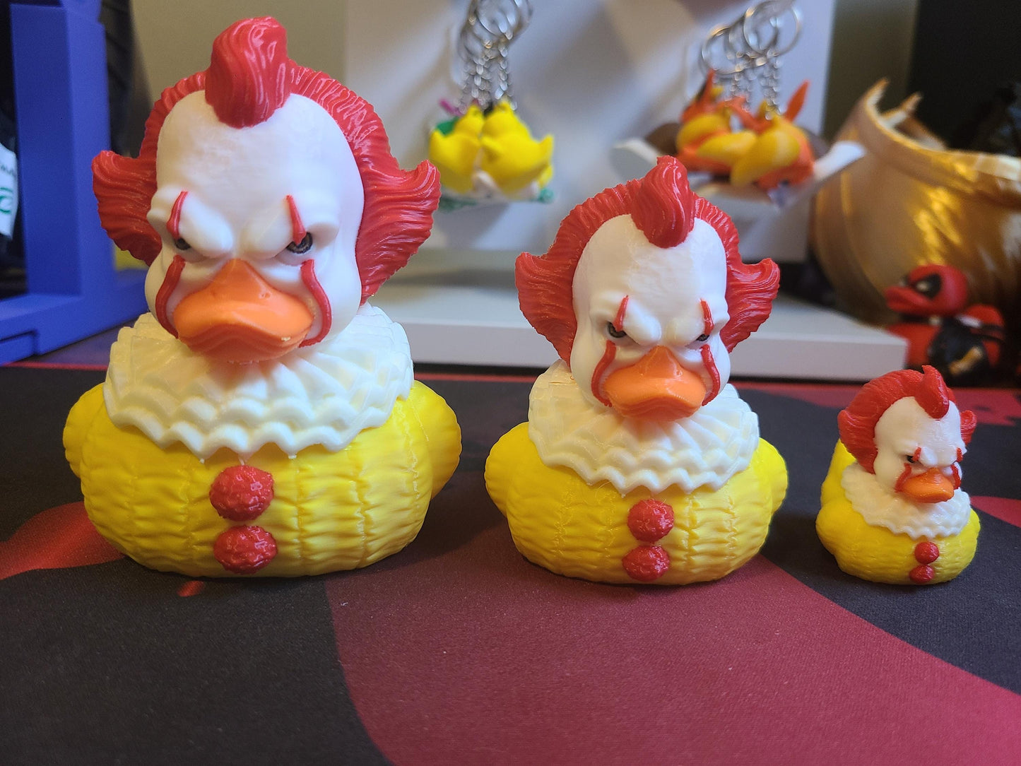 Pennywise IT Halloween 3D Printed Mini Small Large Size Jeep Duck Plastic Highly Detailed Horror