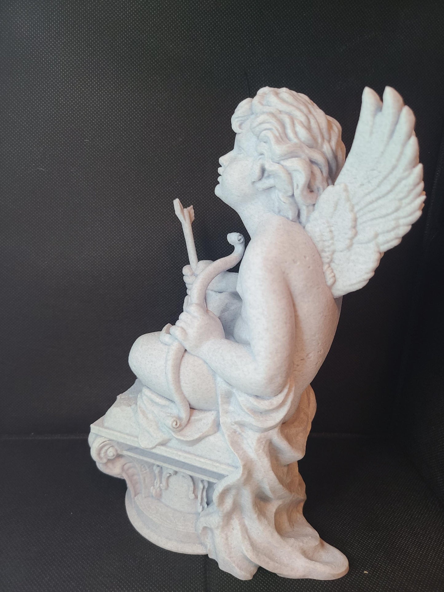 Cupid Saint Valentine Marble Color 3D Printed Statue Figure Figurine Valentines Day Gift