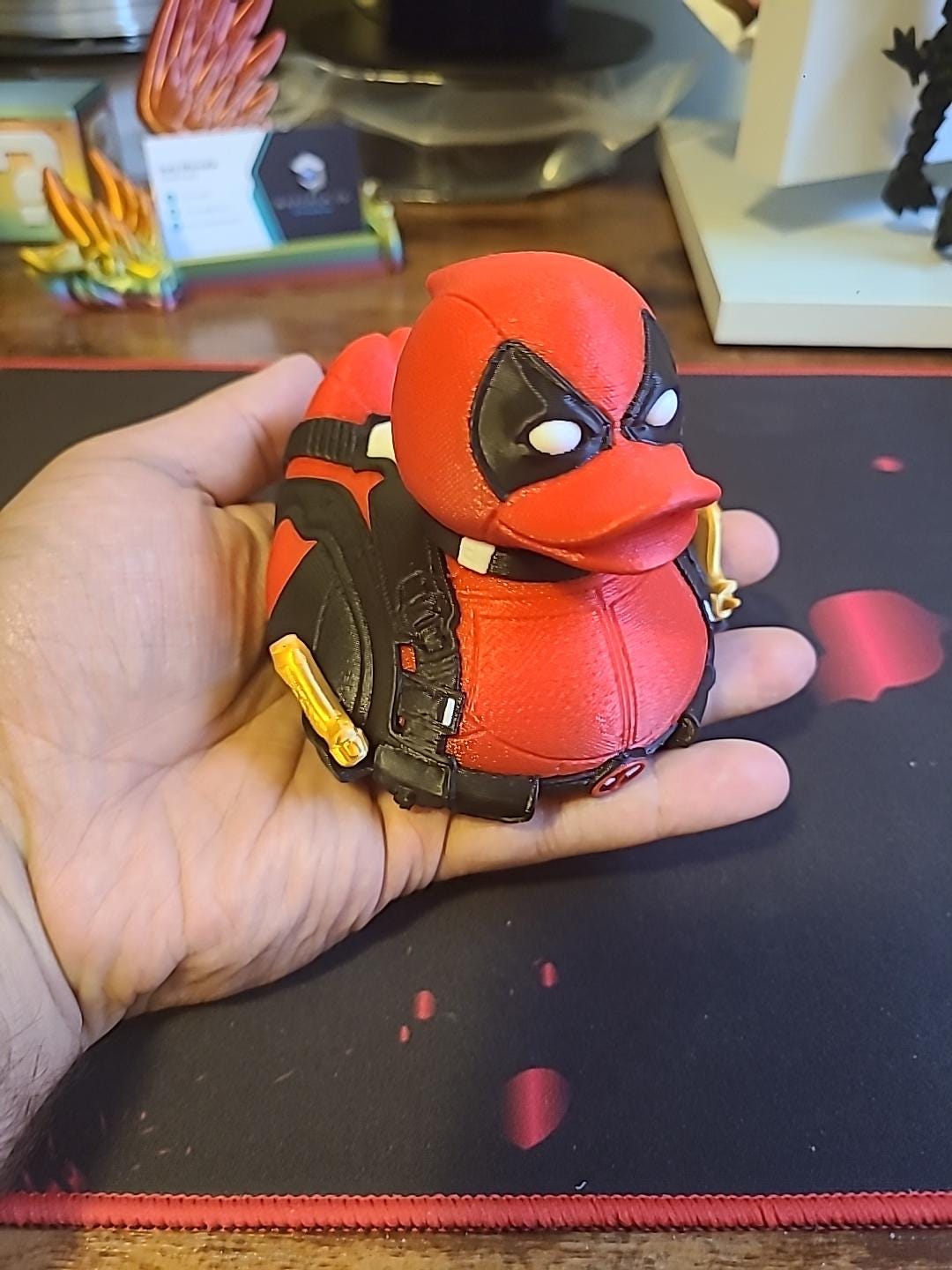 Deadpool Duck 3D Printed Large Small Mini Sizes Jeep Duck Plastic Highly Detailed