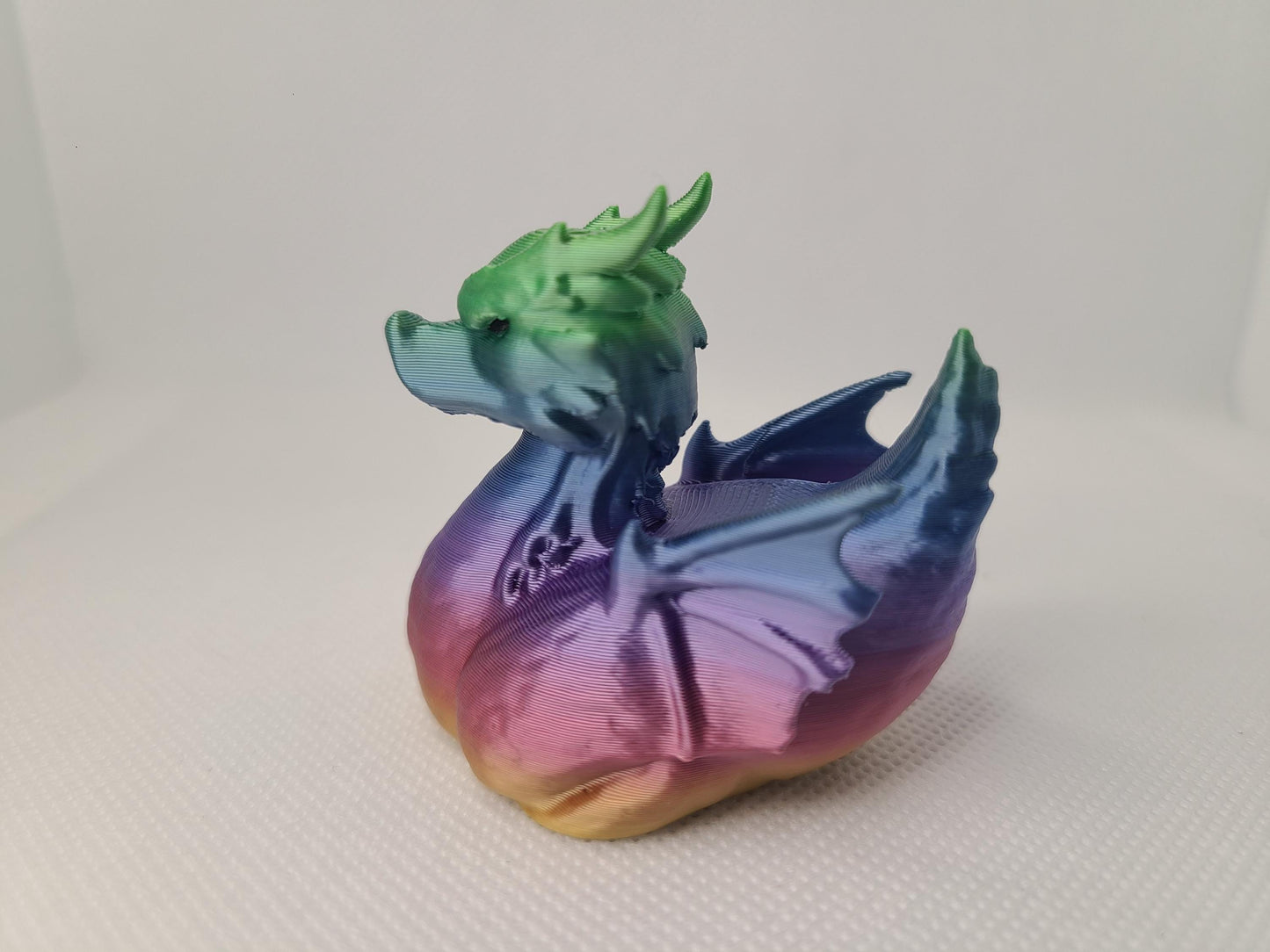 Rainbow Dragon Duck 3D Printed Mini Size Jeep Duck Plastic Highly Detailed Christmas