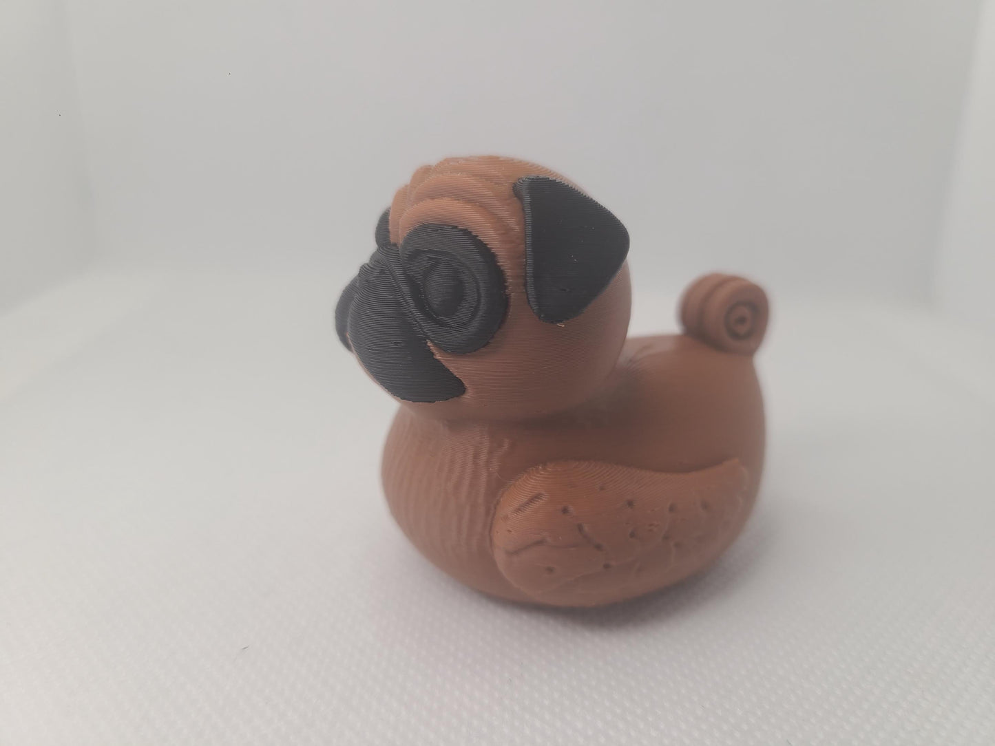 Pug Duck 3D Print Mini Size Dog Cute Caine Gift Pet Animal Puppy Cruise Duck
