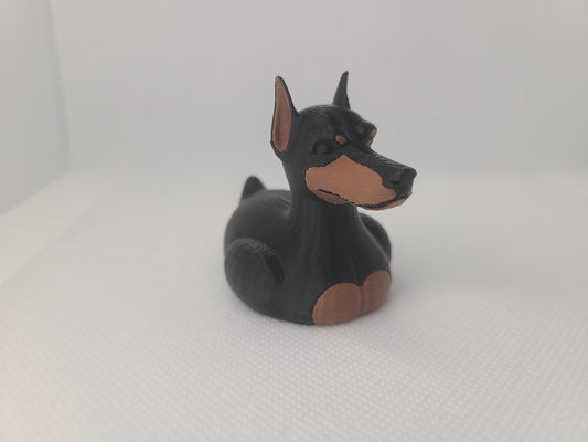 Doberman Pinscher Duck 3D Print Mini Size Dog Cute Caine Gift Pet Animal Puppy