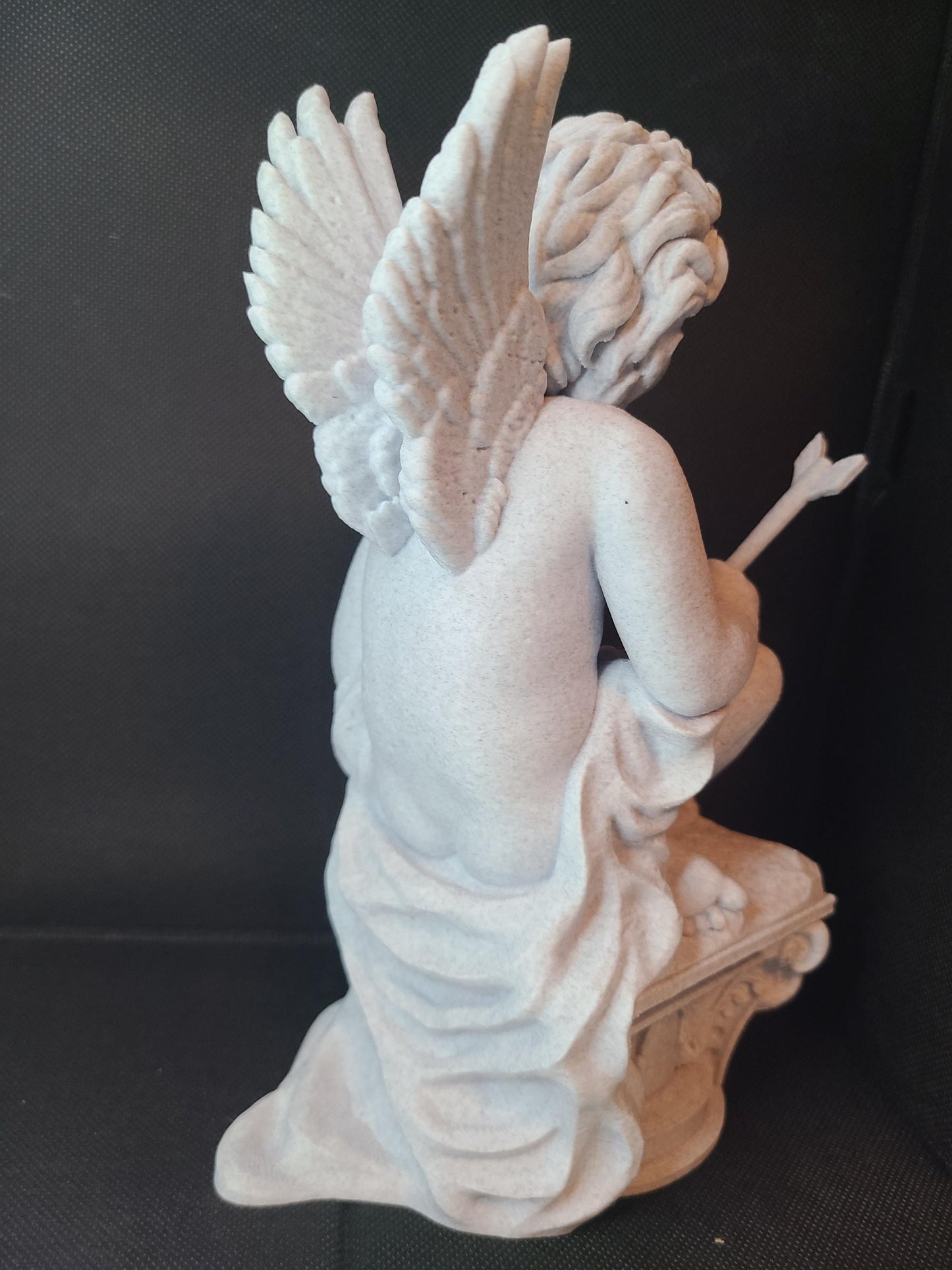 Cupid Saint Valentine Marble Color 3D Printed Statue Figure Figurine Valentines Day Gift