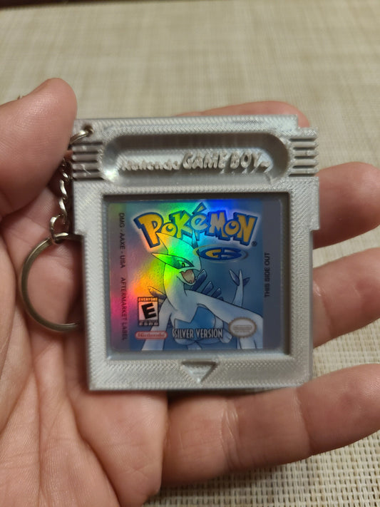Pokémon 3D Printed Gameboy Color Lugia GBC Red Yellow Blue Gold Silver Keychain Retro Party Favor Pikachu Classic Nintendo Eevee Evolution