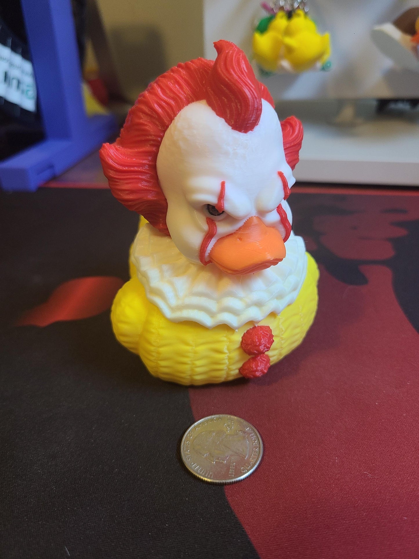 Pennywise IT Halloween 3D Printed Mini Small Large Size Jeep Duck Plastic Highly Detailed Horror