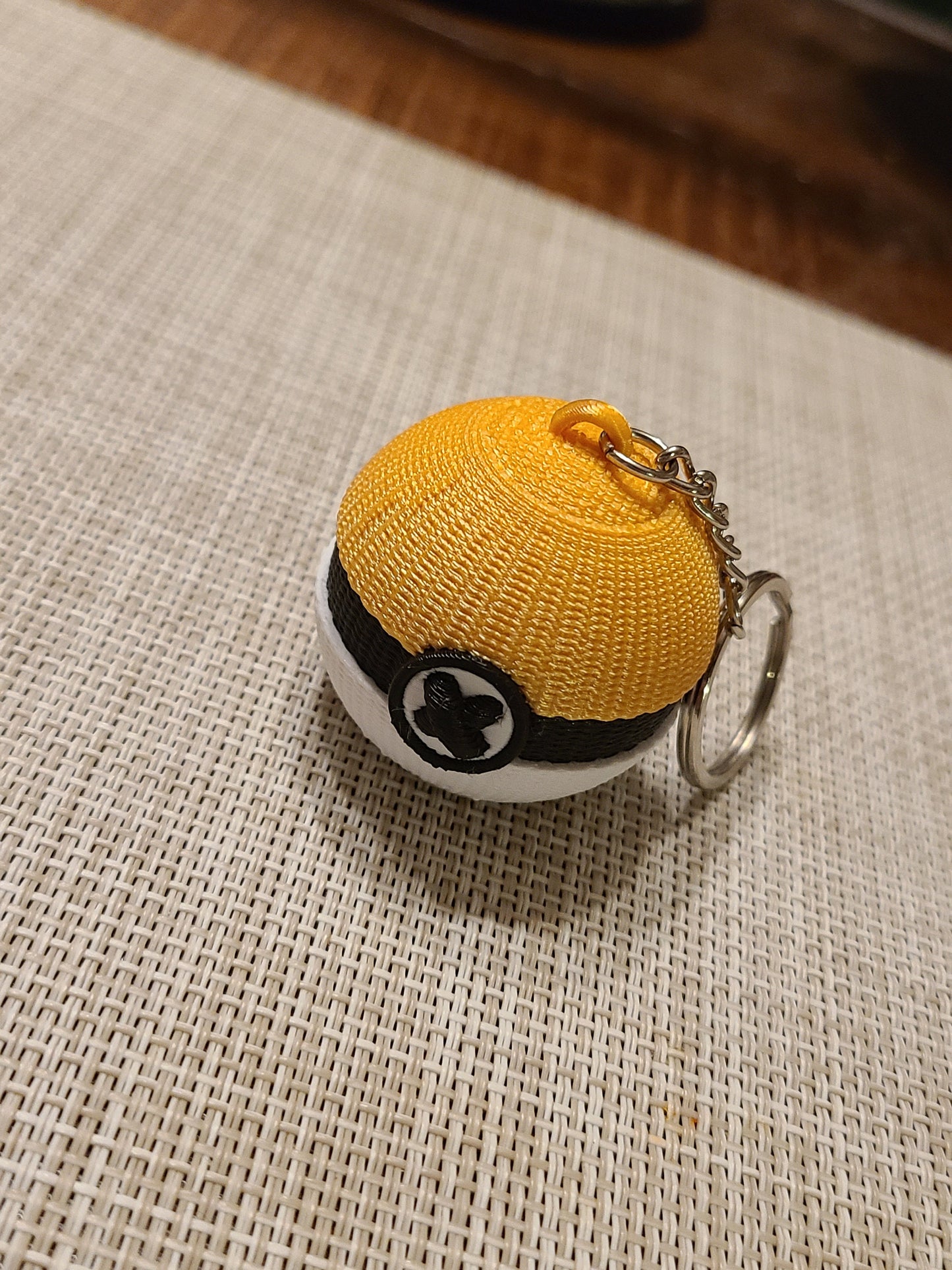 Pokémon Knitted Pokeball 3D Printed Keychain Retro Party Favor Pikachu Classic Nintendo