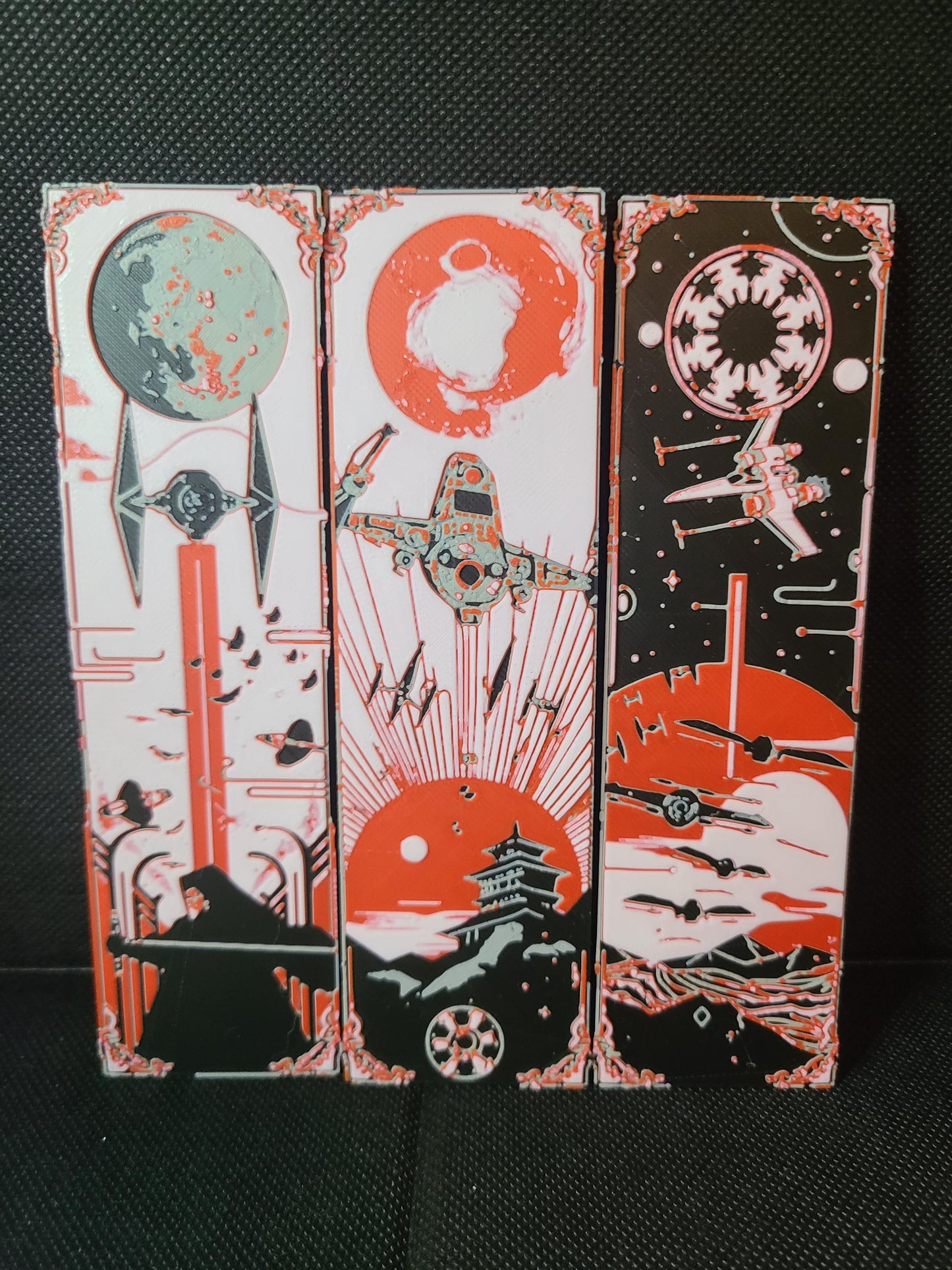 Starwars Bookmarks Set Of 3 Custom Colors Children's Books Gift Kids Party Favor Birthday Gift Bookworm