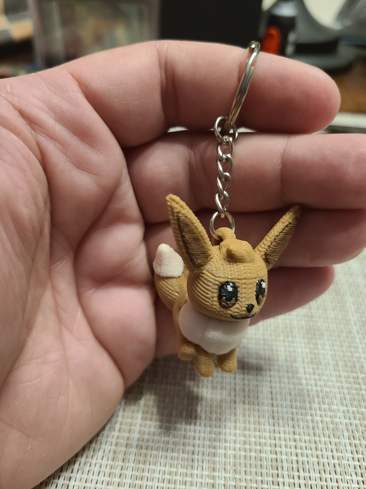 Pokémon Knitted Pokemon 3D Printed Keychain Retro Party Favor Pikachu Classic Nintendo Eevee Evolution