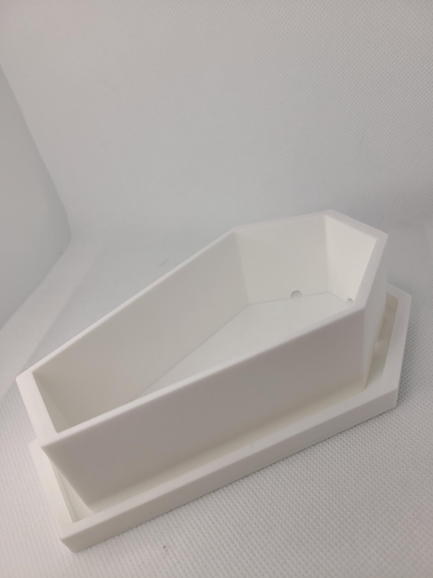 Halloween Coffin Planter Decor With Built In Drip Tray Spooky 3D Printed Small Medium Large Self Watering