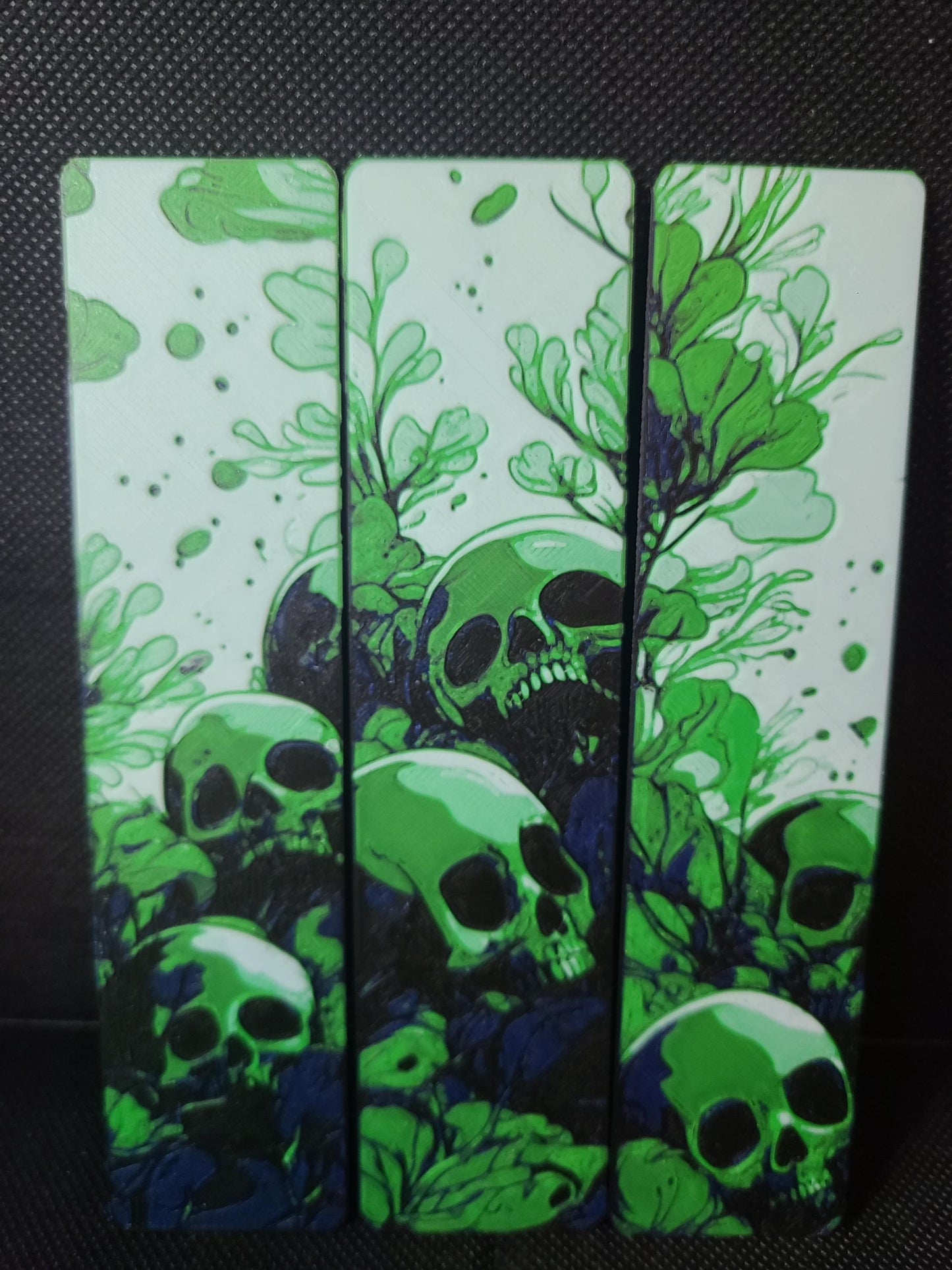 Skull Graveyard Bookmarks Set Of 3 Custom Colors Children's Books Gift Kids Party Favor Birthday Gift Bookworm
