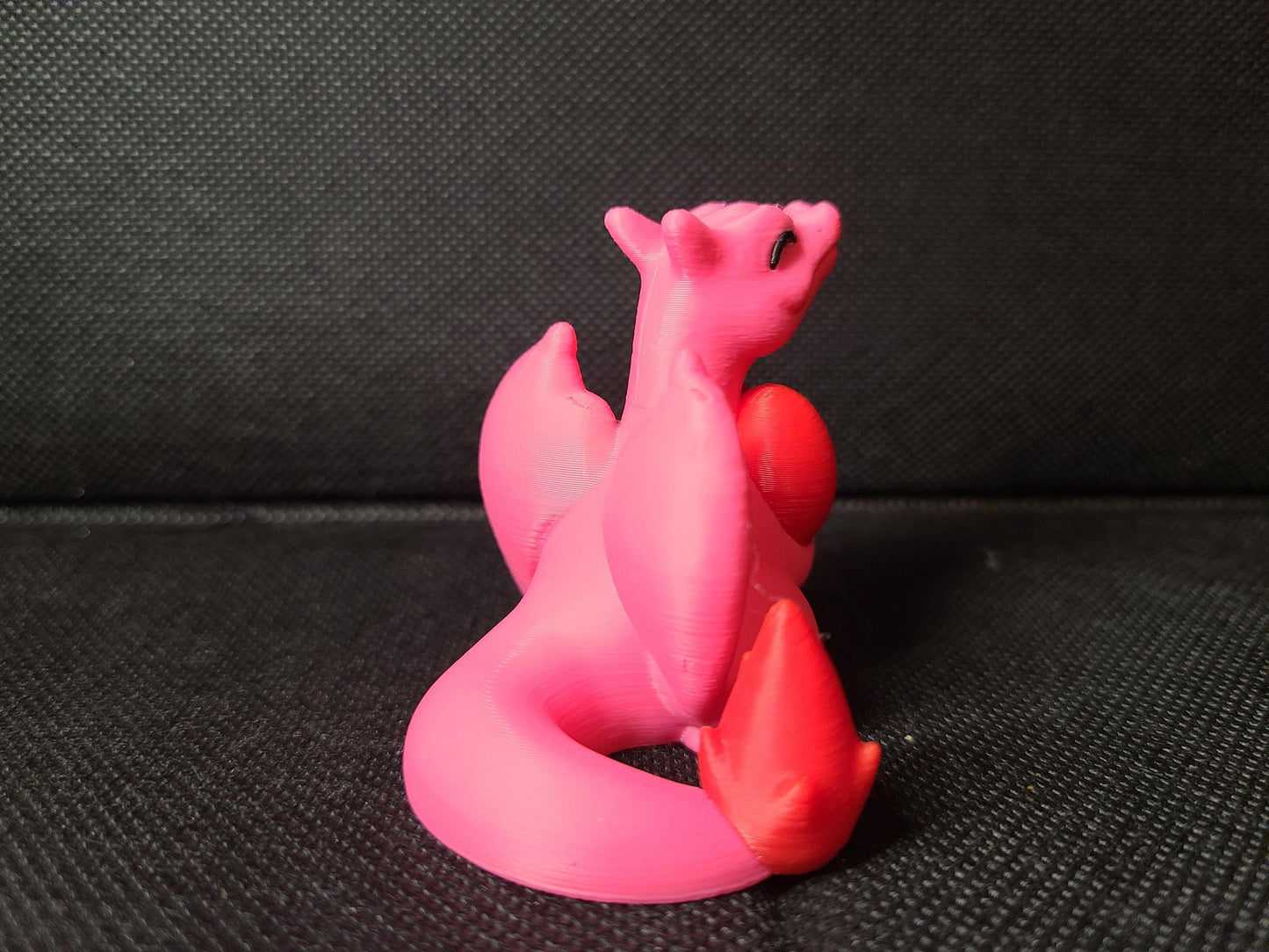 Valentine's Day Rose Heart Love Charmander Figure Fanart Pokemon 3d Printed Retro Holiday Decor