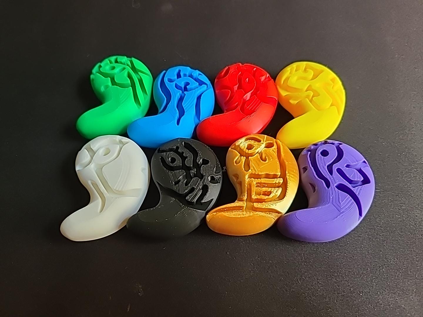 Legend of Zelda Tears of the Kingdom Secret Stone 3D Printed Complete Set Large Small