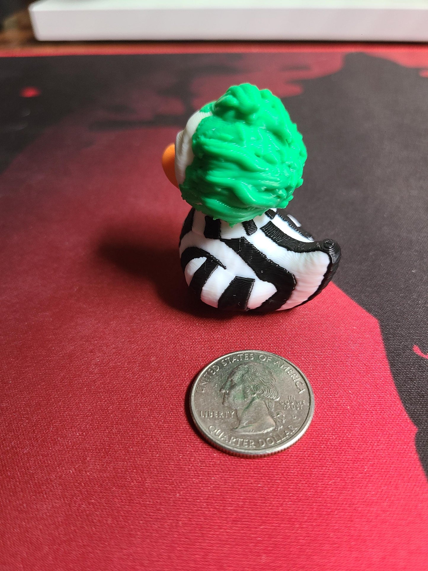 BeetleJuice Duck Tim Burton 3D Printed Mini Small Large Size Jeep Duck Plastic Highly Detailed Halloween Horror