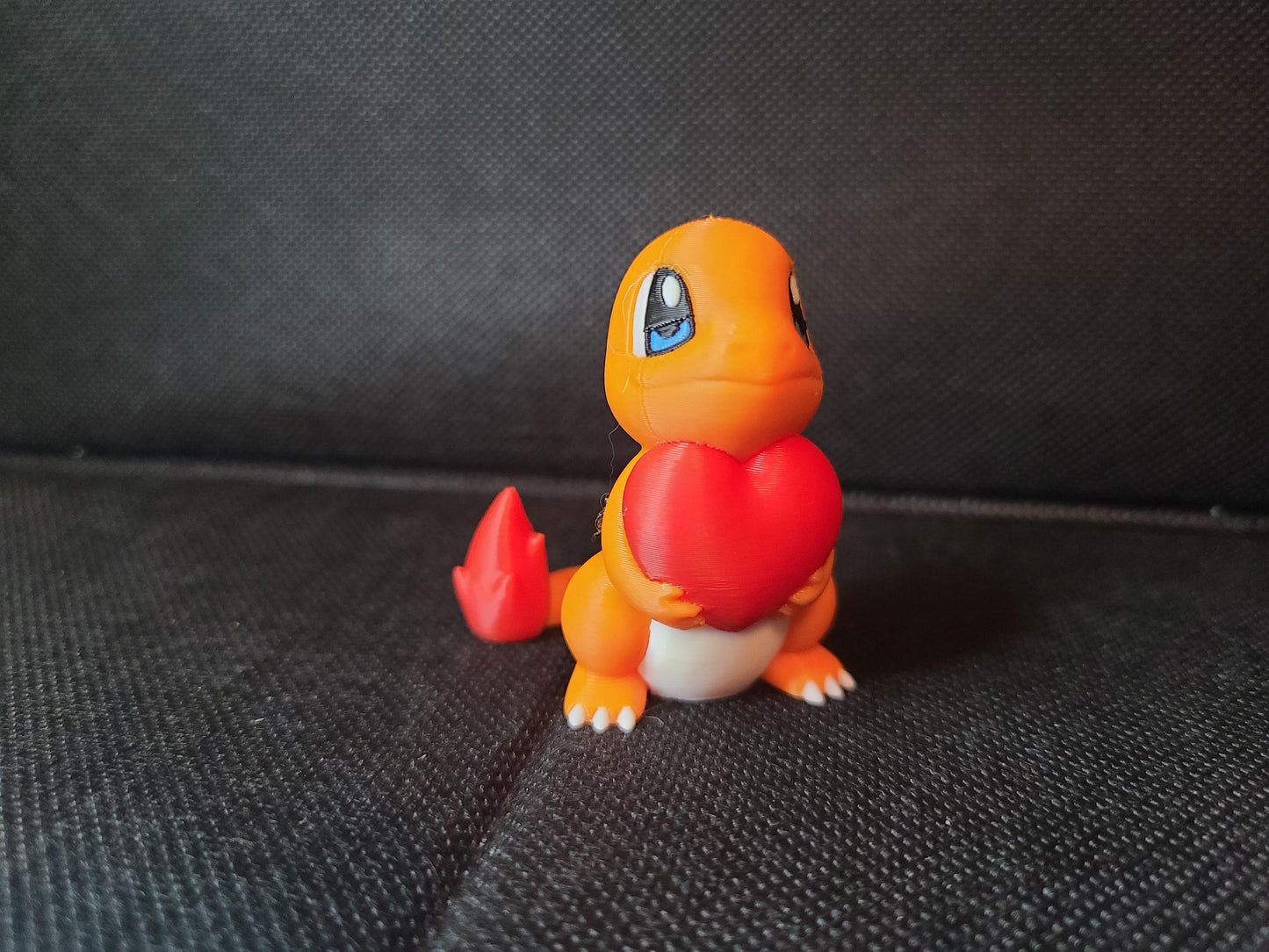 Valentine's Day Rose Heart Love Charmander Figure Fanart Pokemon 3d Printed Retro Holiday Decor