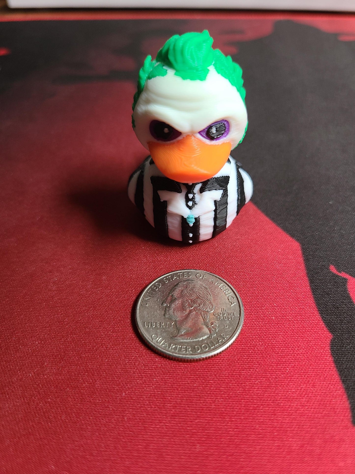 BeetleJuice Duck Tim Burton 3D Printed Mini Small Large Size Jeep Duck Plastic Highly Detailed Halloween Horror