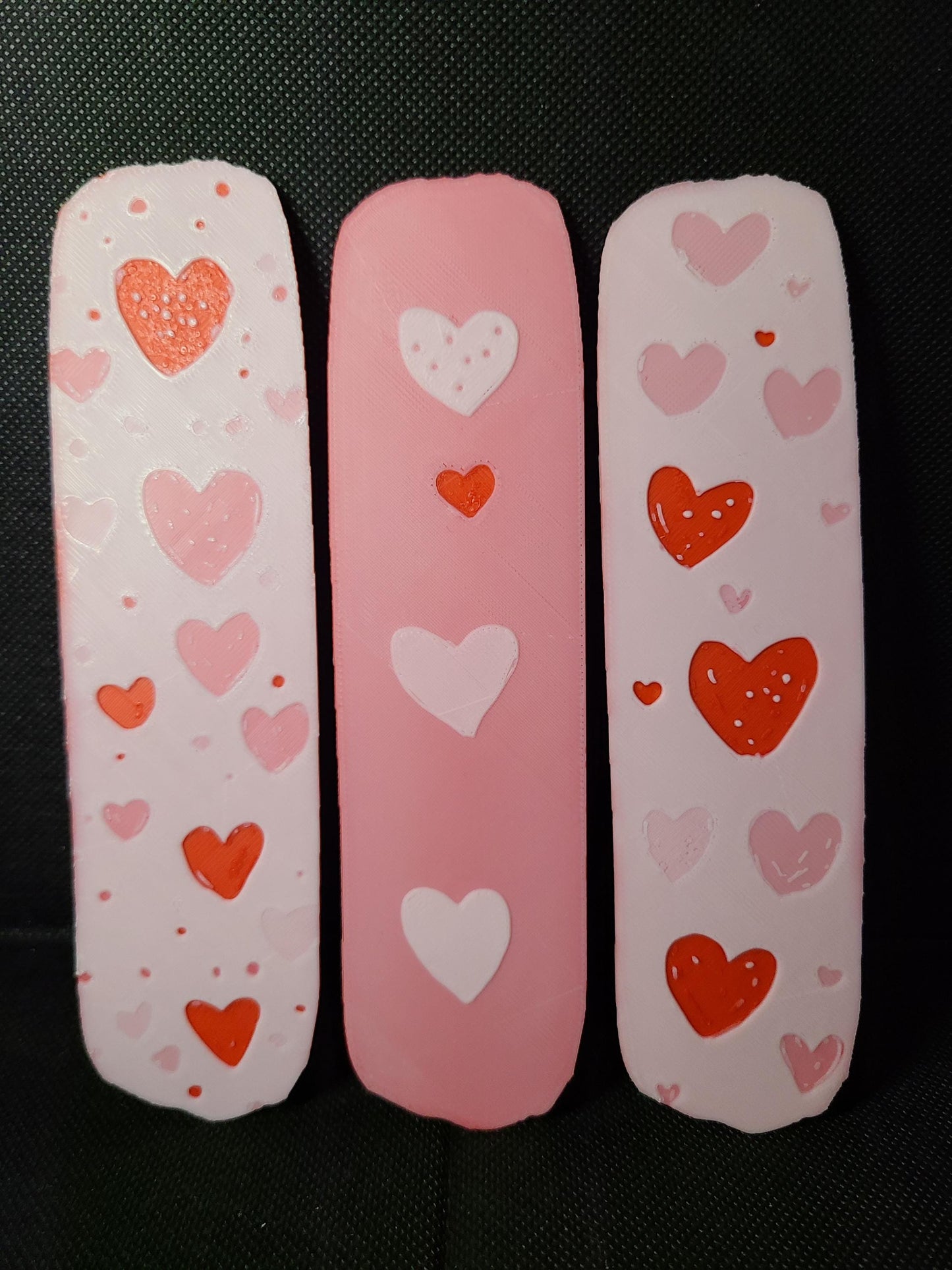 Love Hearts Bookmarks Set Of 3 Custom Colors Children's Books Gift Kids Party Favor Birthday Gift Bookworm Valentines Day