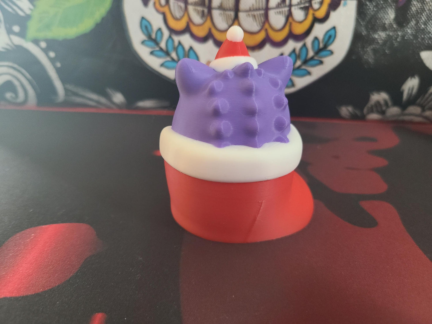 Christmas Hat Gengar Stocking Figure Pokemon 4 inches tall retro Nintendo Pikachu